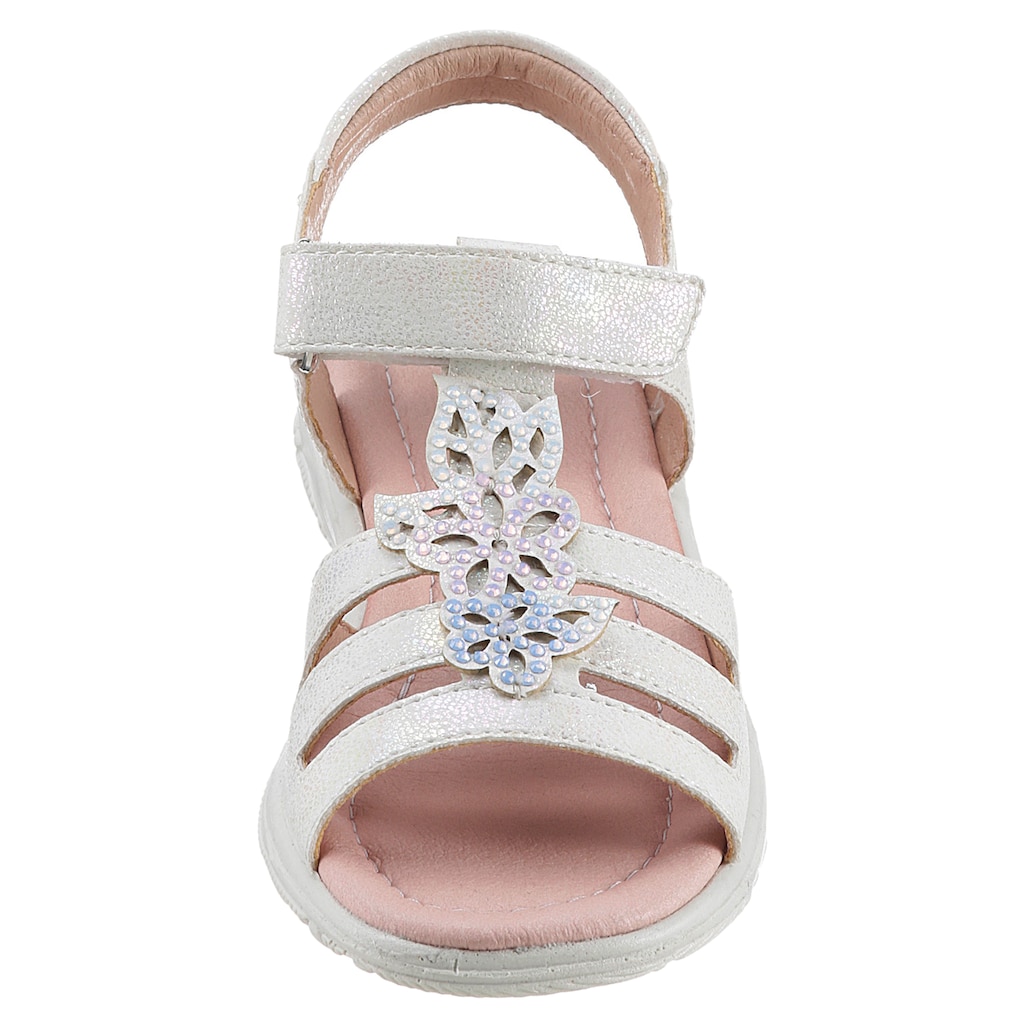 Ricosta Sandale »Celina WMS: mittel«, Sommerschuh, Klettschuh, Sandalette, mit Glitzersteinchen