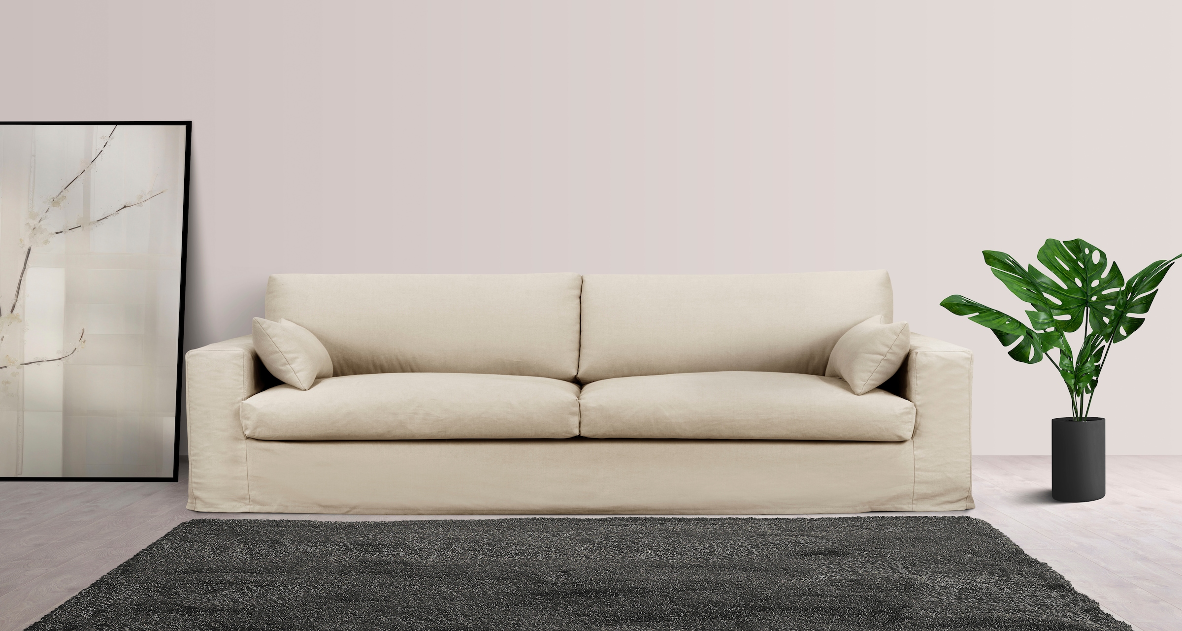 Big-Sofa »Sölve«, mit optischer Husse, weicher Sitzkomfort