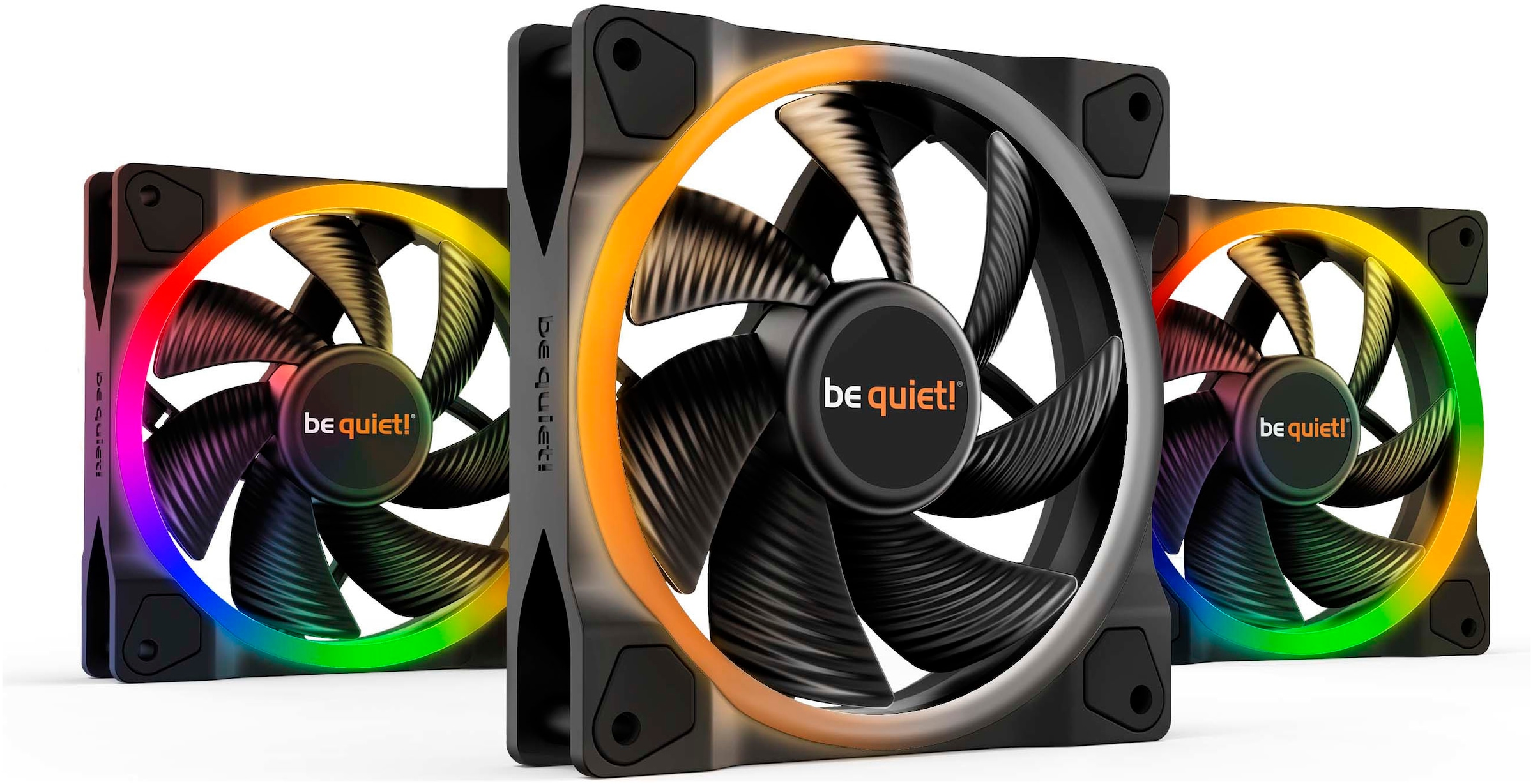 be quiet! Gehäuselüfter »Light Wings PWM 120mm Triple-Pack«, (Packung, 3 St.)