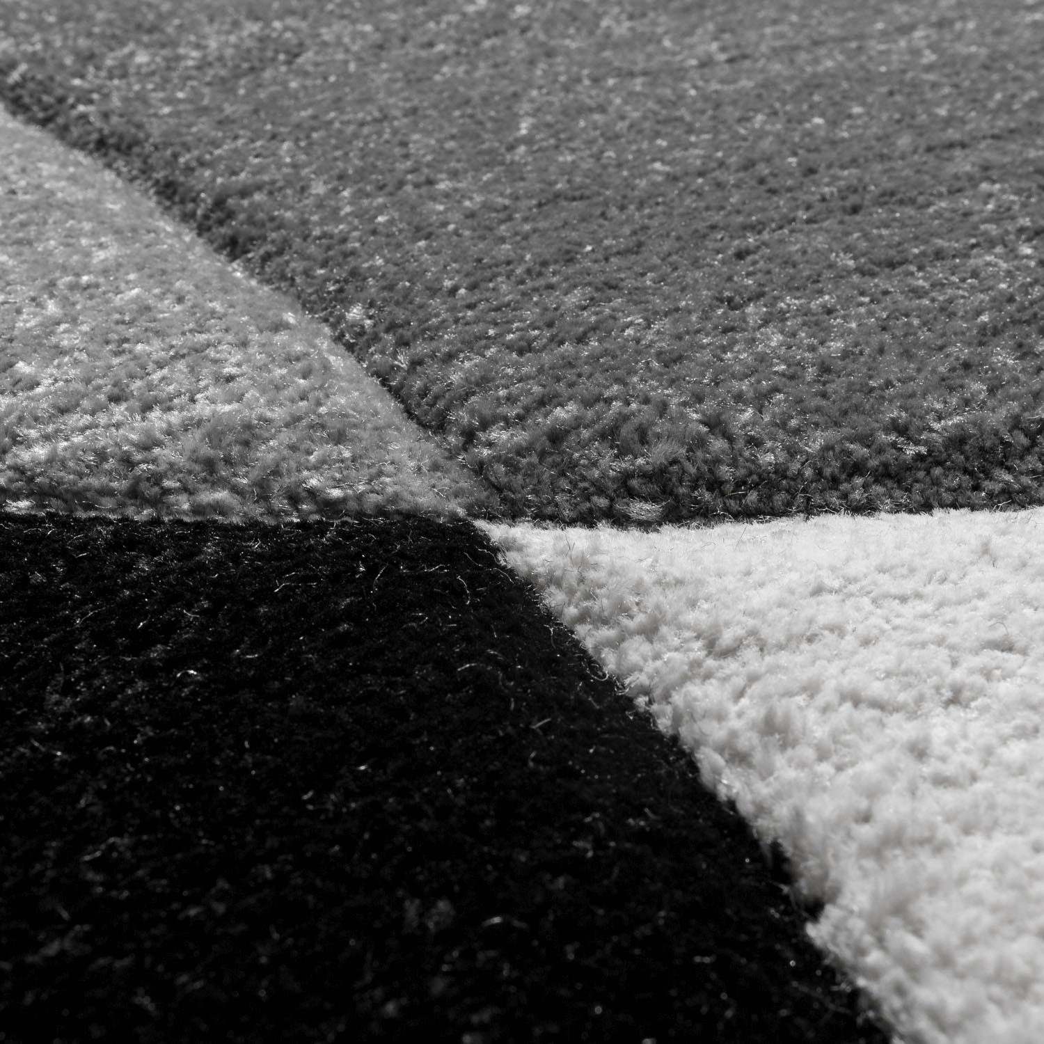 Paco Home Läufer »Diamond 664«, rechteckig, 18 mm Höhe, Teppich-Läufer, Kurzflor, 3D-Design, modernes geometrisches Muster