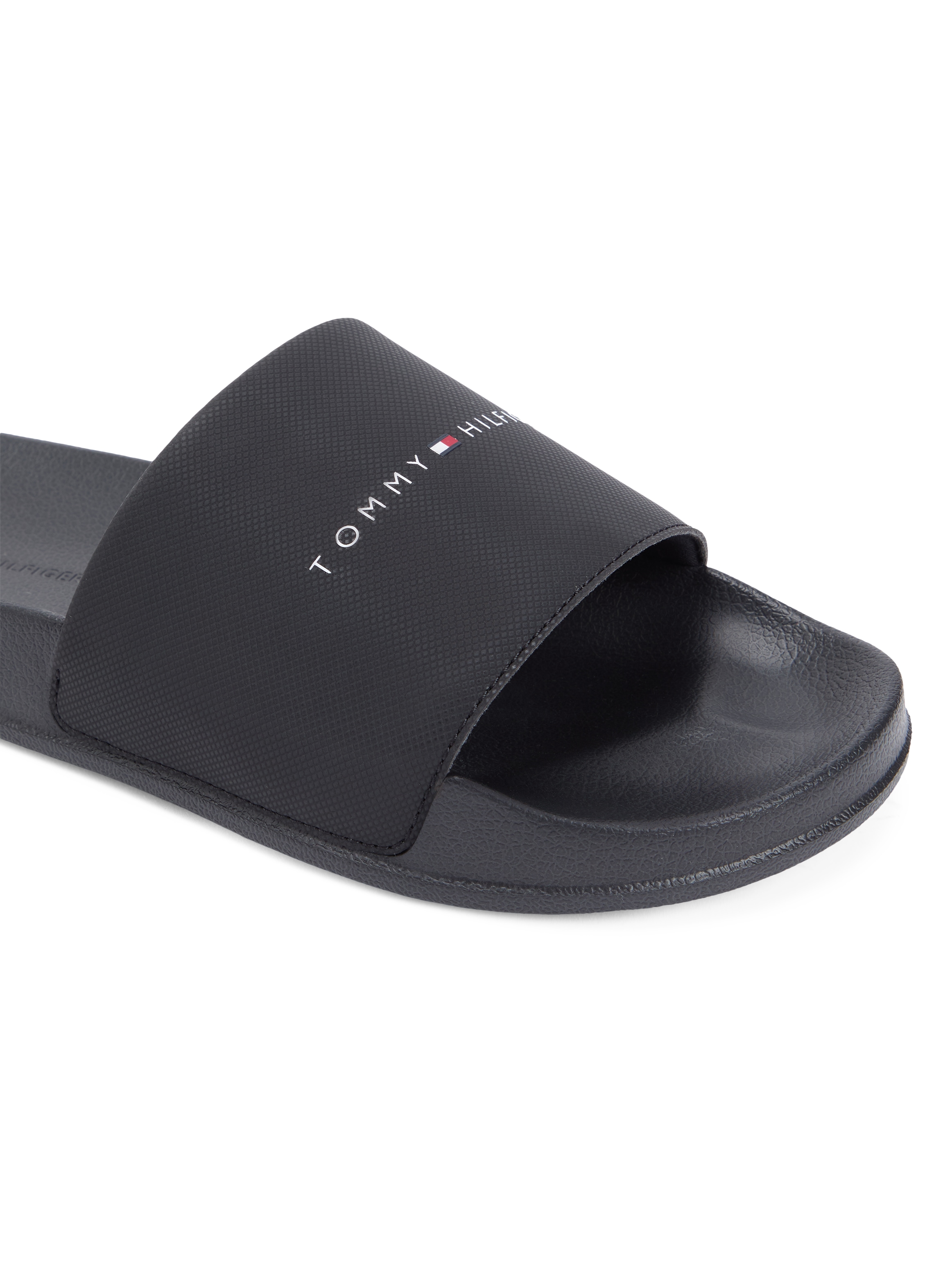 Tommy Hilfiger Badepantolette »CORE TOMMY HILFIGER POOL SLIDE«  Sommerschuh, Pool Slides, Flat mit Logoschriftzug