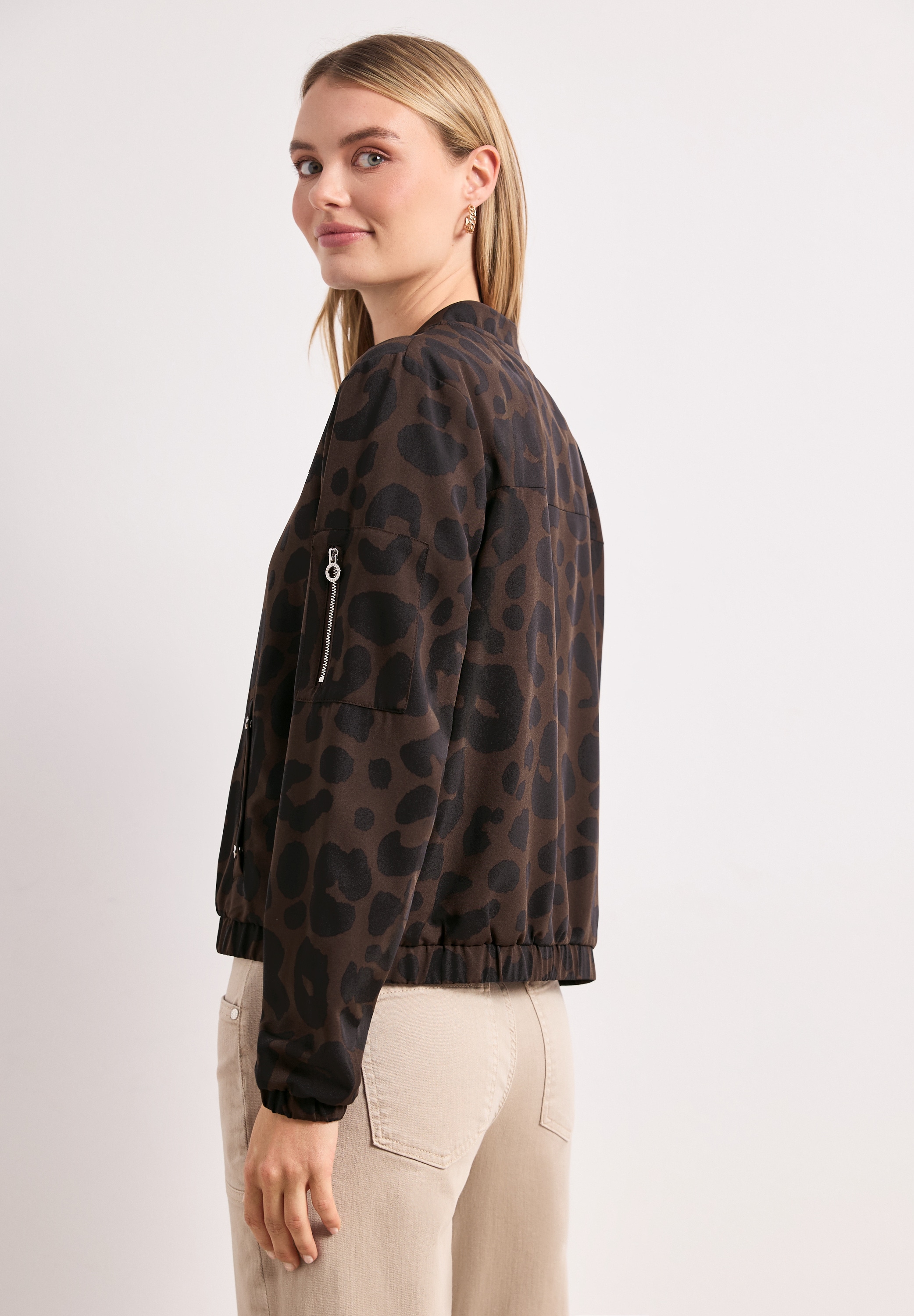 STREET ONE Blouson ohne Kapuze aus softem Materialmix