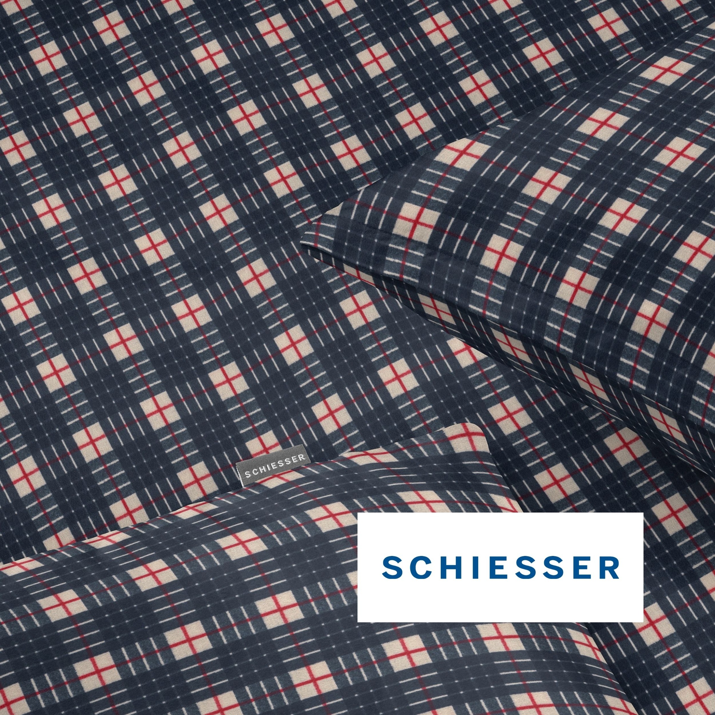 Schiesser Bettwäsche »Family Check aus weicher Baumwolle mit Karomuster« 2 OEKO-TEX® MADE IN GREEN