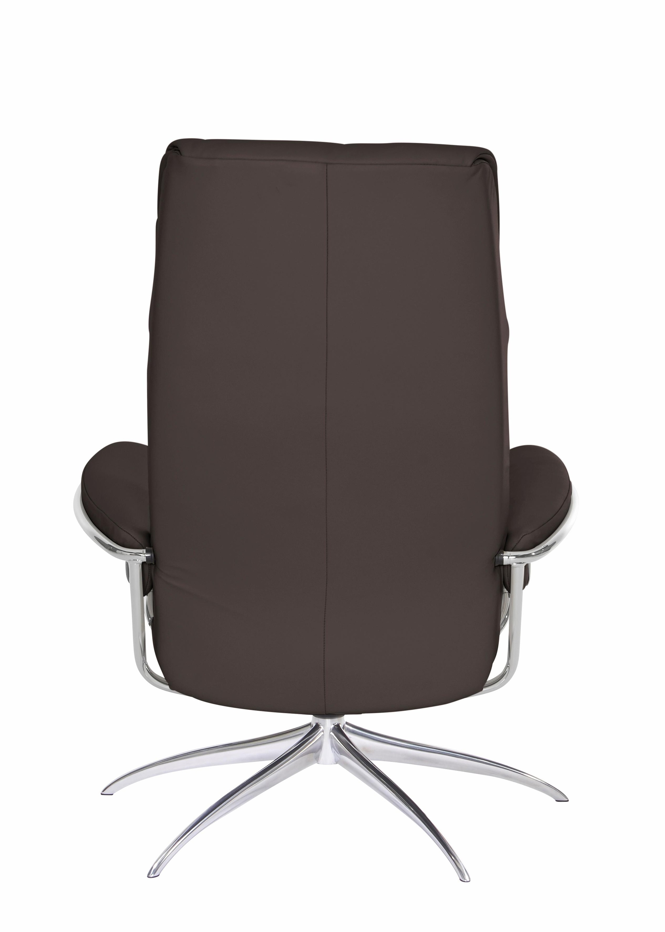 Stressless® Relaxsessel »London«, (Set, Relaxsessel mit Hocker), mit Hocker, High Back, mit Star Base, Gestell Chrom