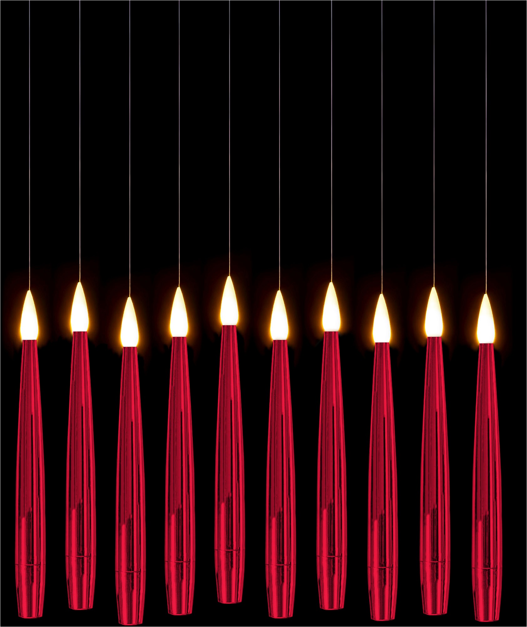 my home LED Dekolicht »10 Schwebende LED Tafelkerze mit Zauberstab Noaro« LED-Modul 11 Stk. Warmweiß mit Zauberstab als Fernbedienung