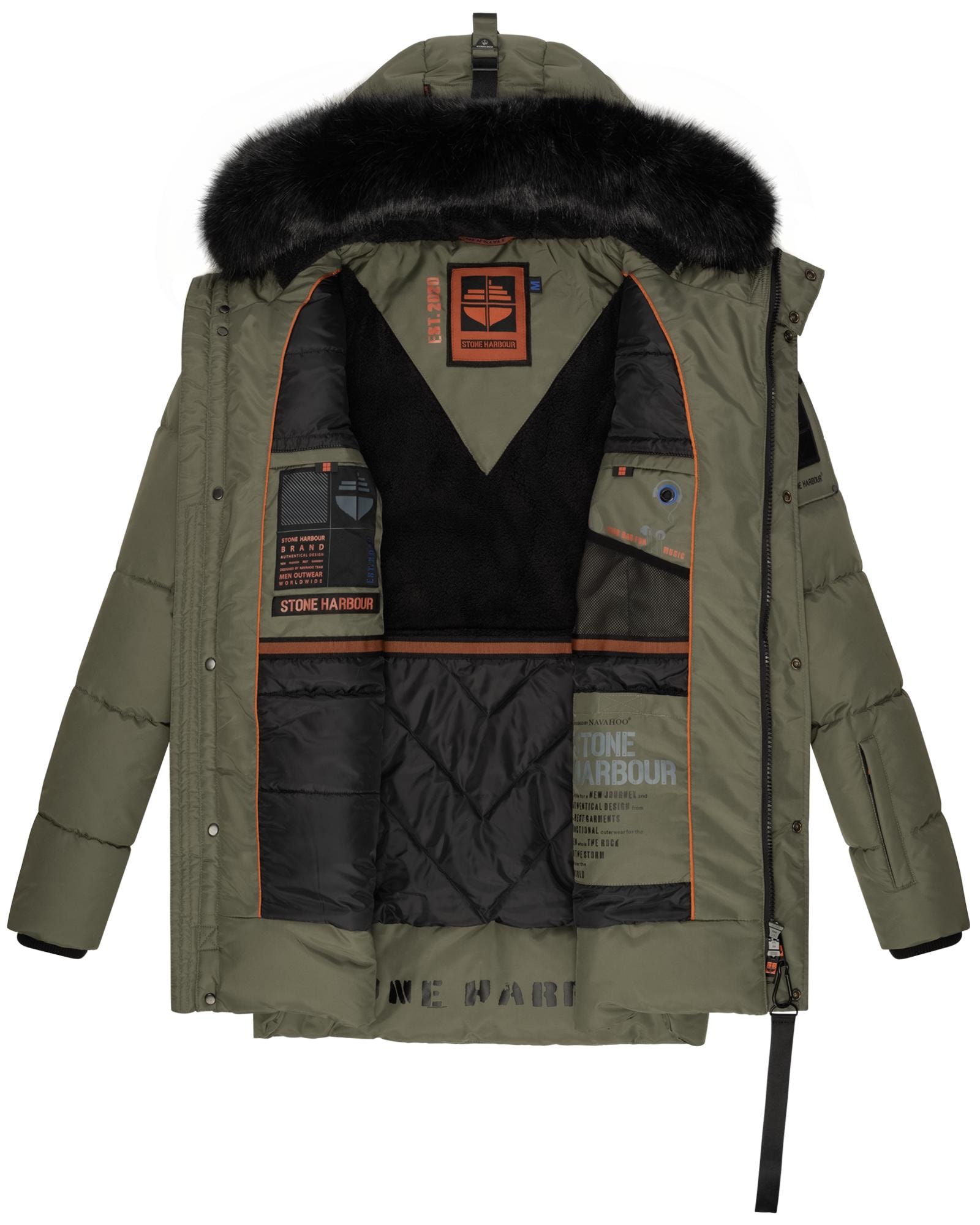 Stone Harbour Steppjacke »Mironoo«, mit Kapuze, stylische Outdoorjacke mit großer Kapuze