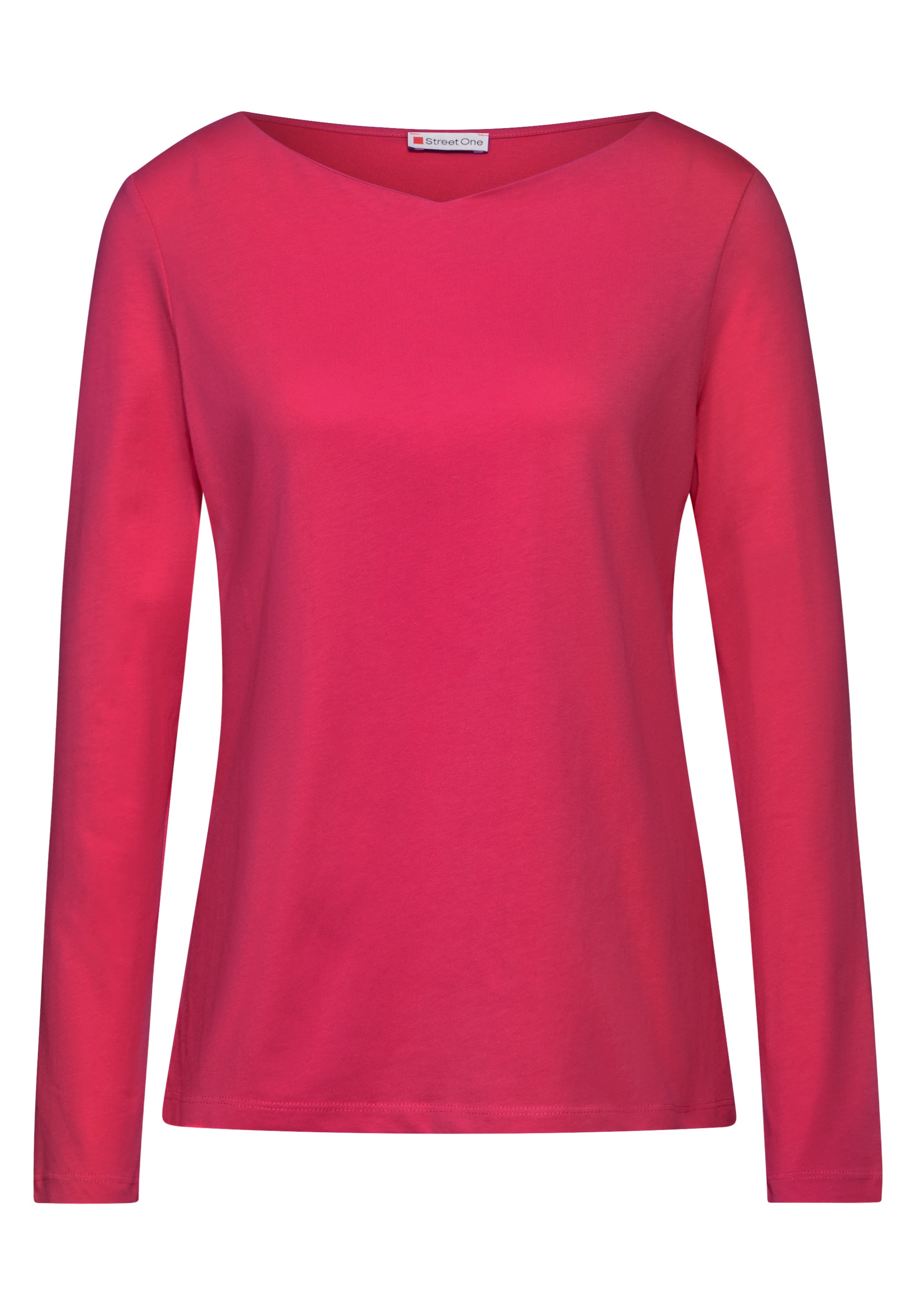 STREET ONE Langarmshirt, aus reiner Baumwolle