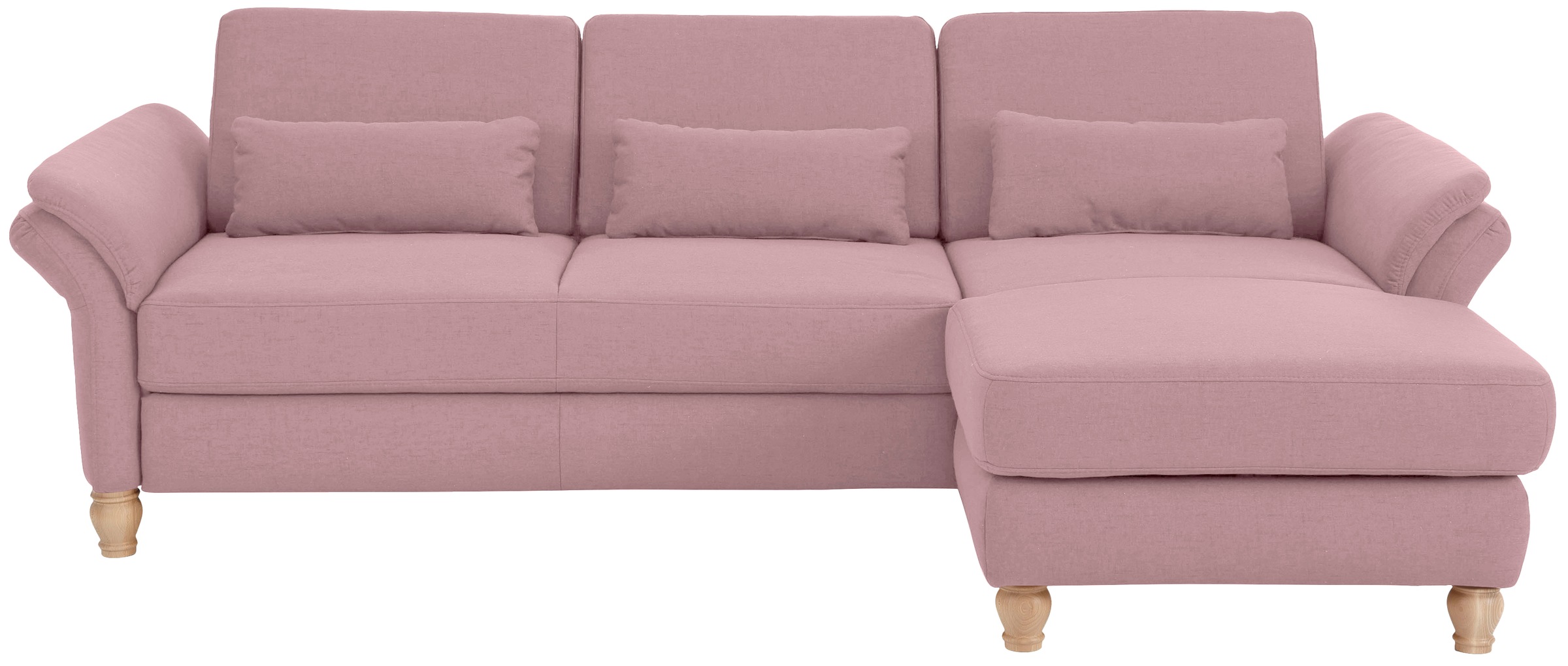 Home affaire Ecksofa »Palace L-Form«, incl. Sitztiefenverstellung, wahlweise mit Bettfunktion und Stauraum