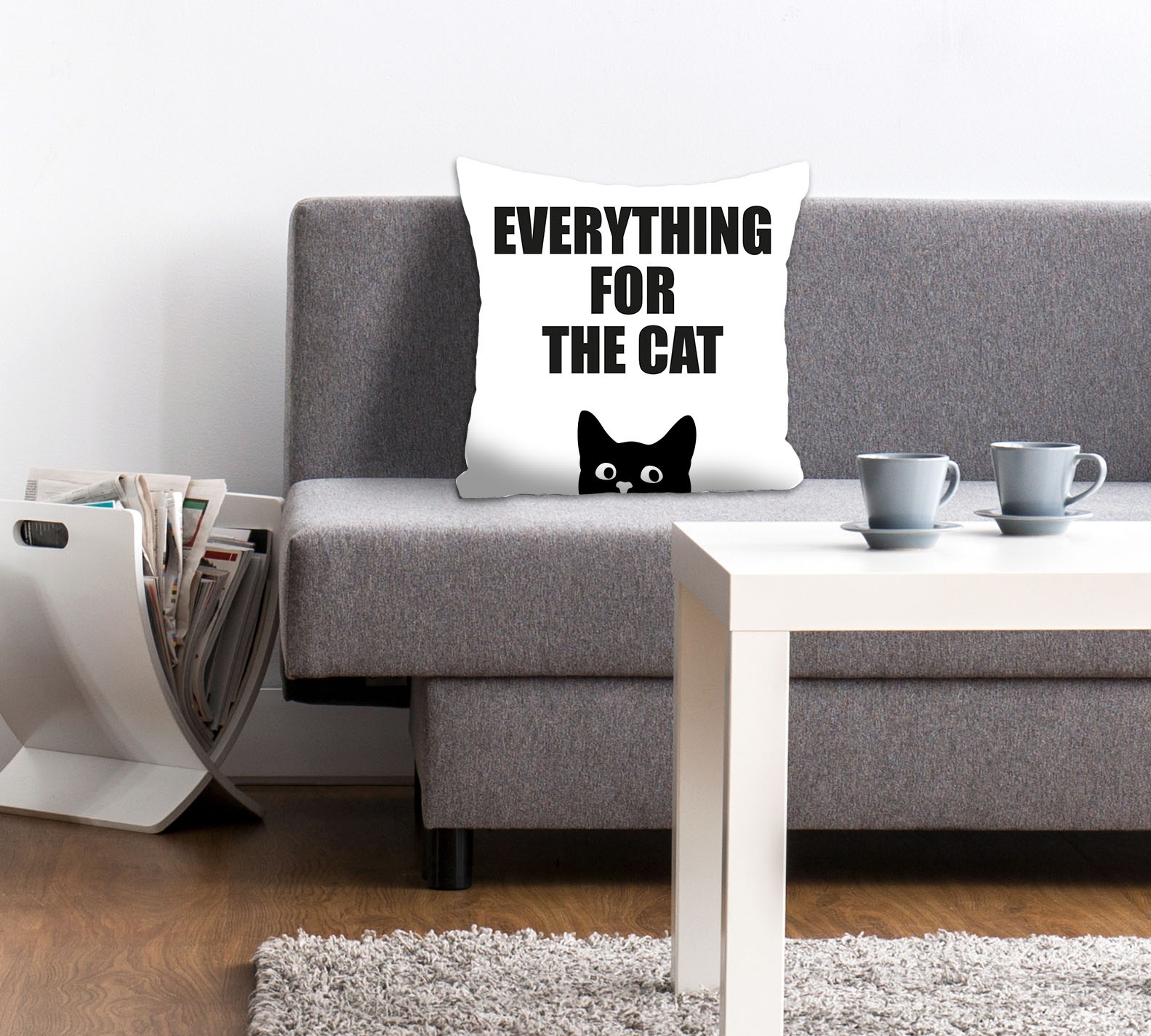 queence Dekokissen "EVERYTHING FOR THE CAT" Kissenhülle,Everything for the günstig online kaufen