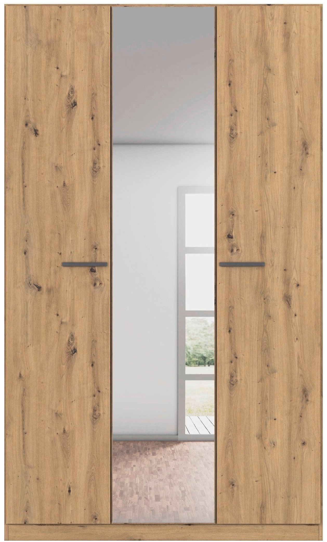 rauch Drehtürenschrank »Kleiderschrank Schrank Garderobe TOPSELLER OTELI inkl. Inneneinteilung«, (erhältlich in Breiten 91-360 cm, ab Breite 136cm inkl. Innenschubladen), mit zusätzlichen Einlegeböden, optional mit Spiegel MADE IN GERMANY