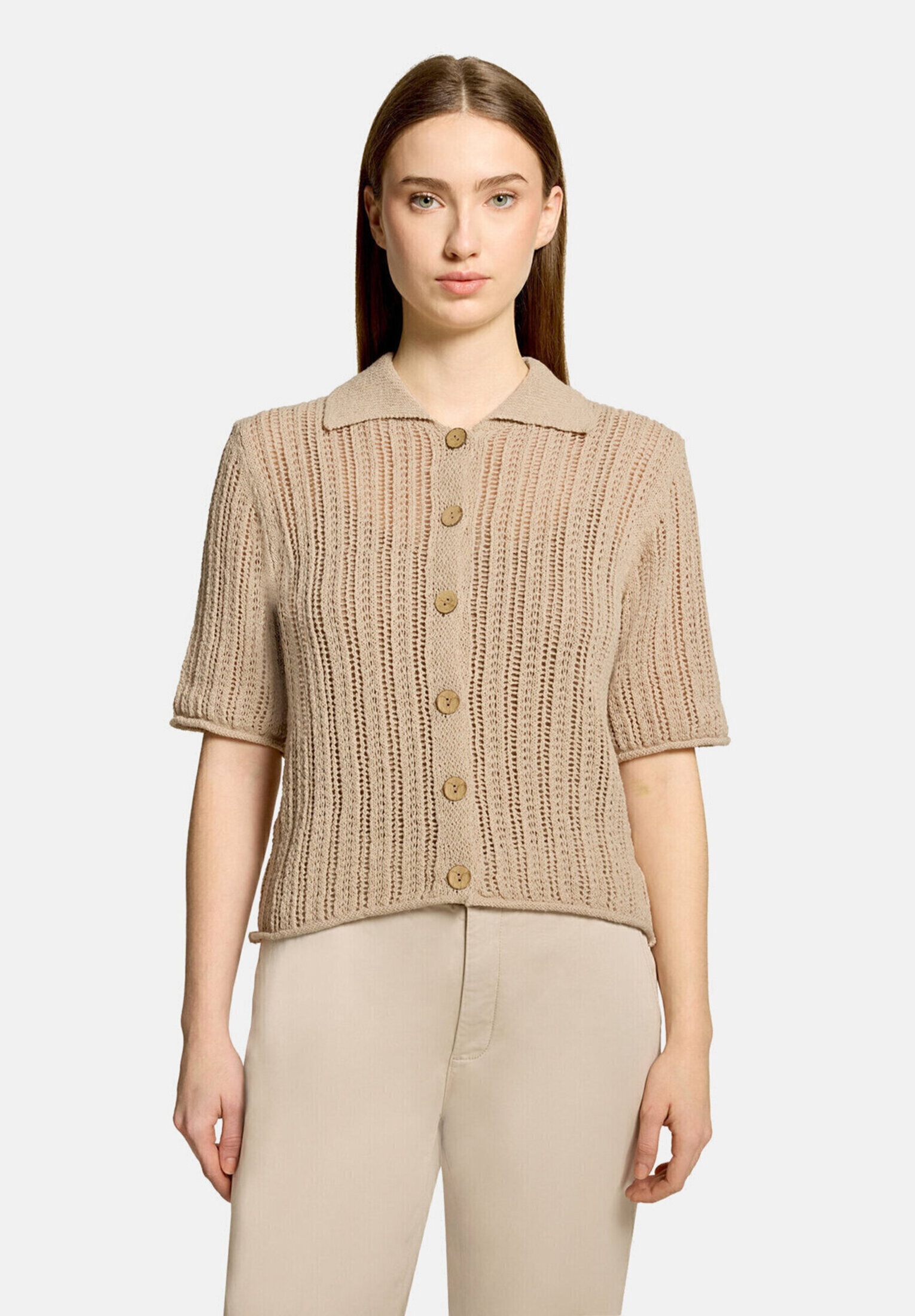 Cartoon Strickjacke »Strick, Damen mit Knopfleiste« 1