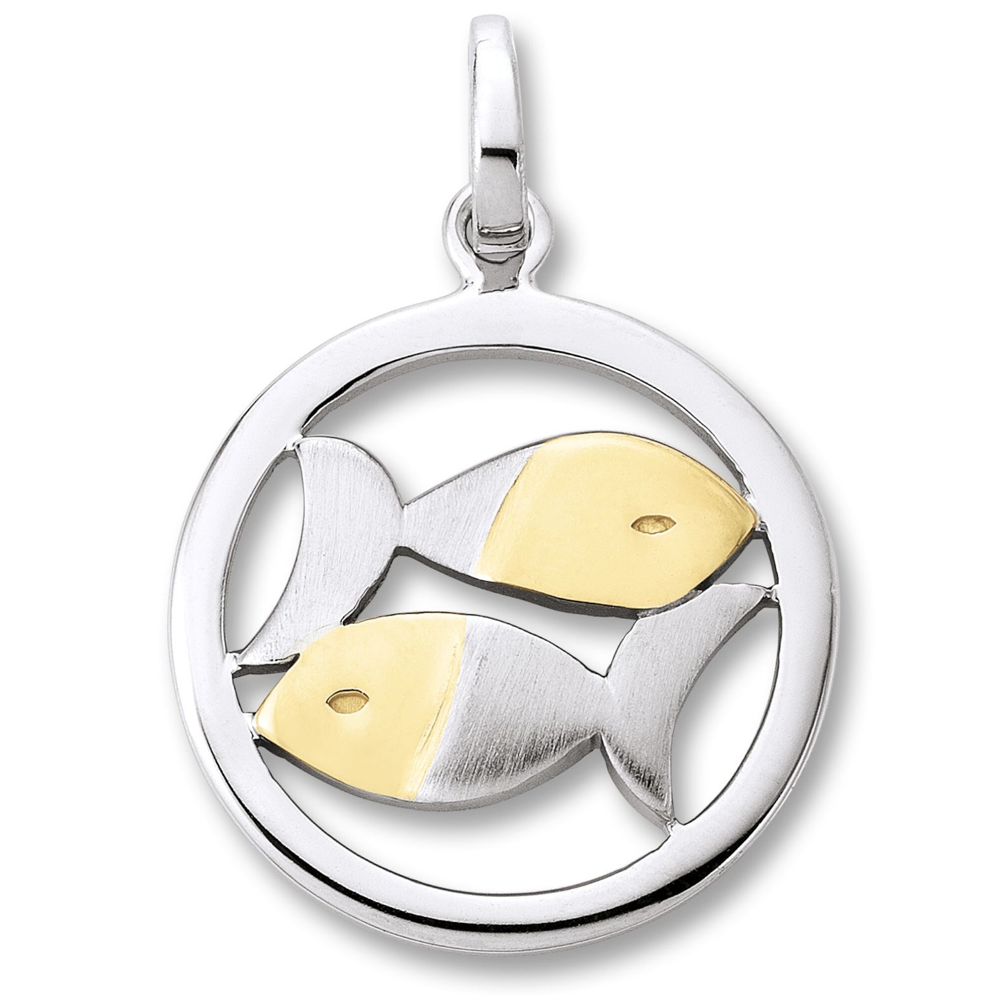 »Fische aus ELEMENT Silber«, mit Kette ONE Damen Anhänger 925 Set für kaufen | Halskette mit Anhänger verstellbarer - Sternzeichen Schmuckset BAUR