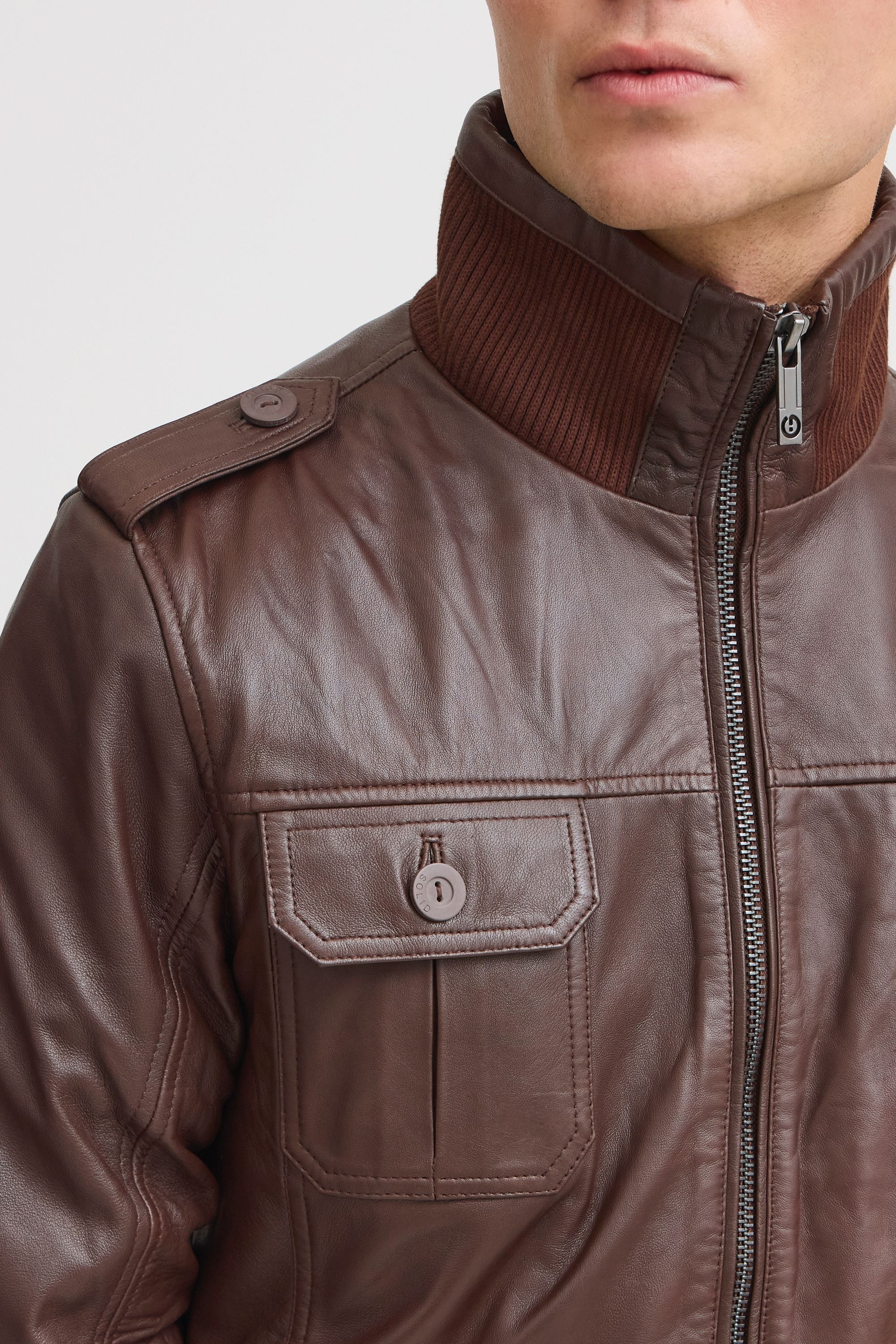 !Solid Lederjacke »Lederjacke SDFamash«