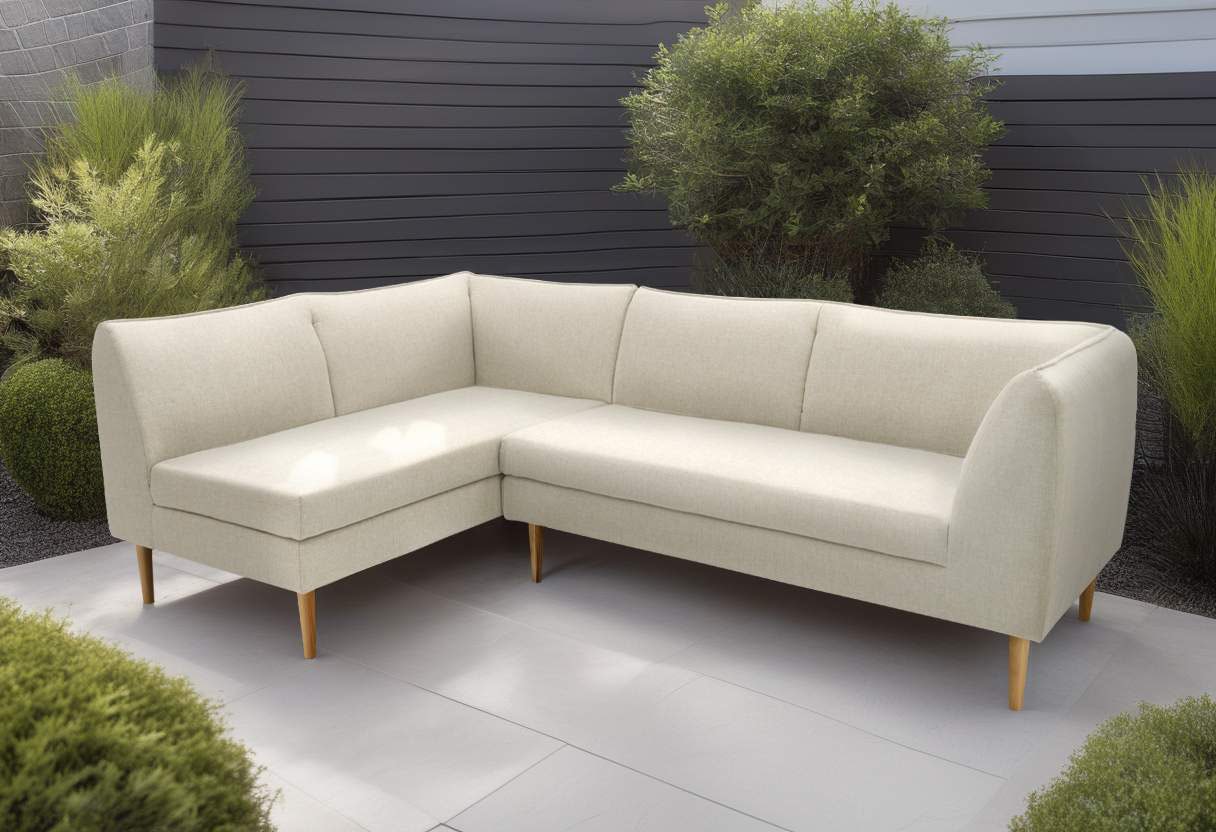 DOMO collection Ecksofa "Filho, individuell erweiterbar, Breite 241cm, outdoor geeignet" L-Form für Terrasse, Garten und Balkon, speziell für Outdoor