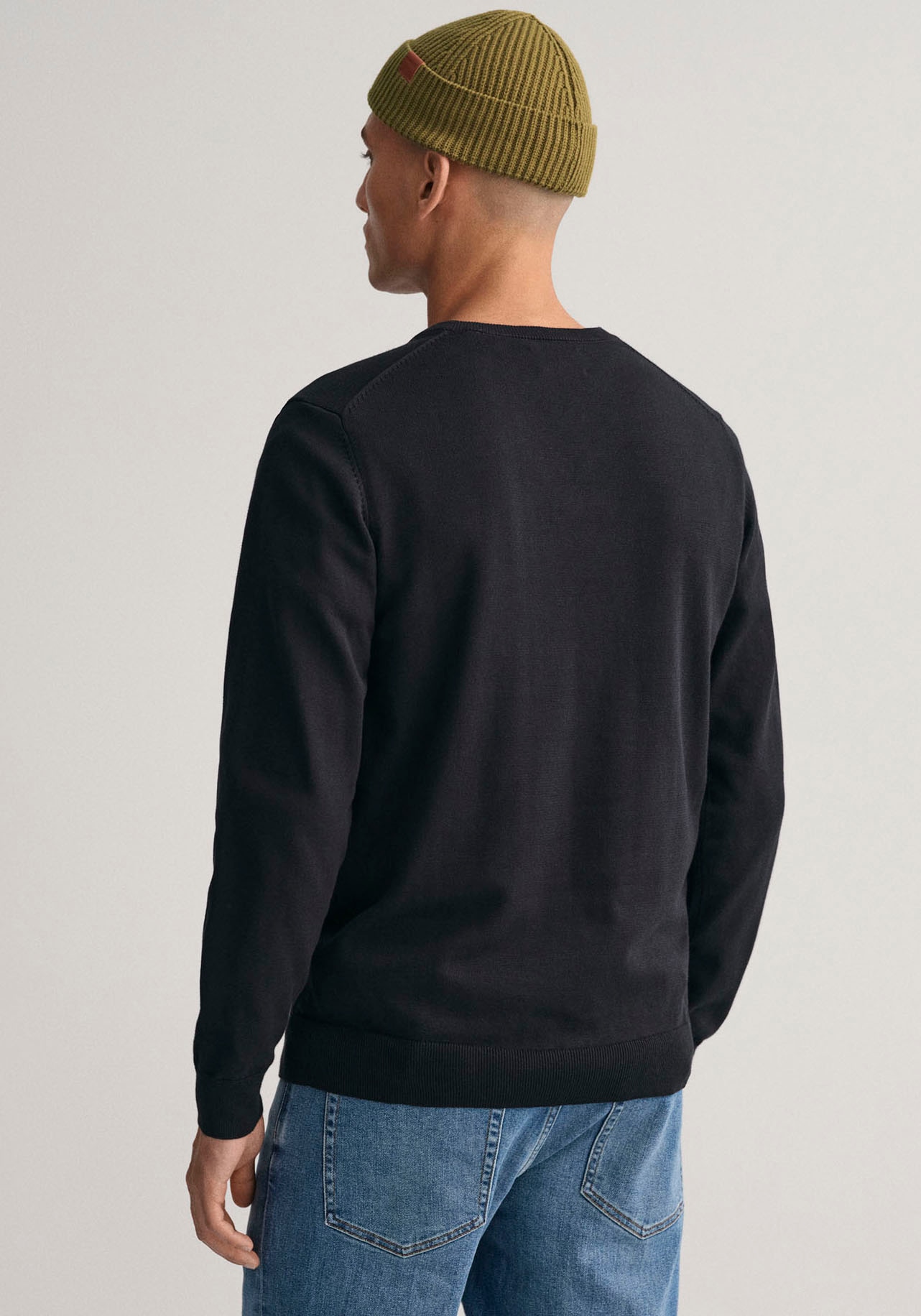 Gant V-Ausschnitt-Pullover "Classic Cotton V-Neck", Premium Strickjersey au günstig online kaufen