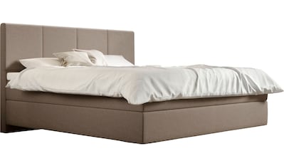 Boxspringbett »Saga«, mit GELTEX® Next Topper, Fuß in Schwebeoptik, Kopfteilhöhe 113 cm