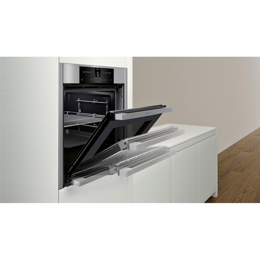 NEFF Backofen-Set »XB46TWIST«, B45CR20N0, mit Teleskopauszug nachrüstbar, EasyClean