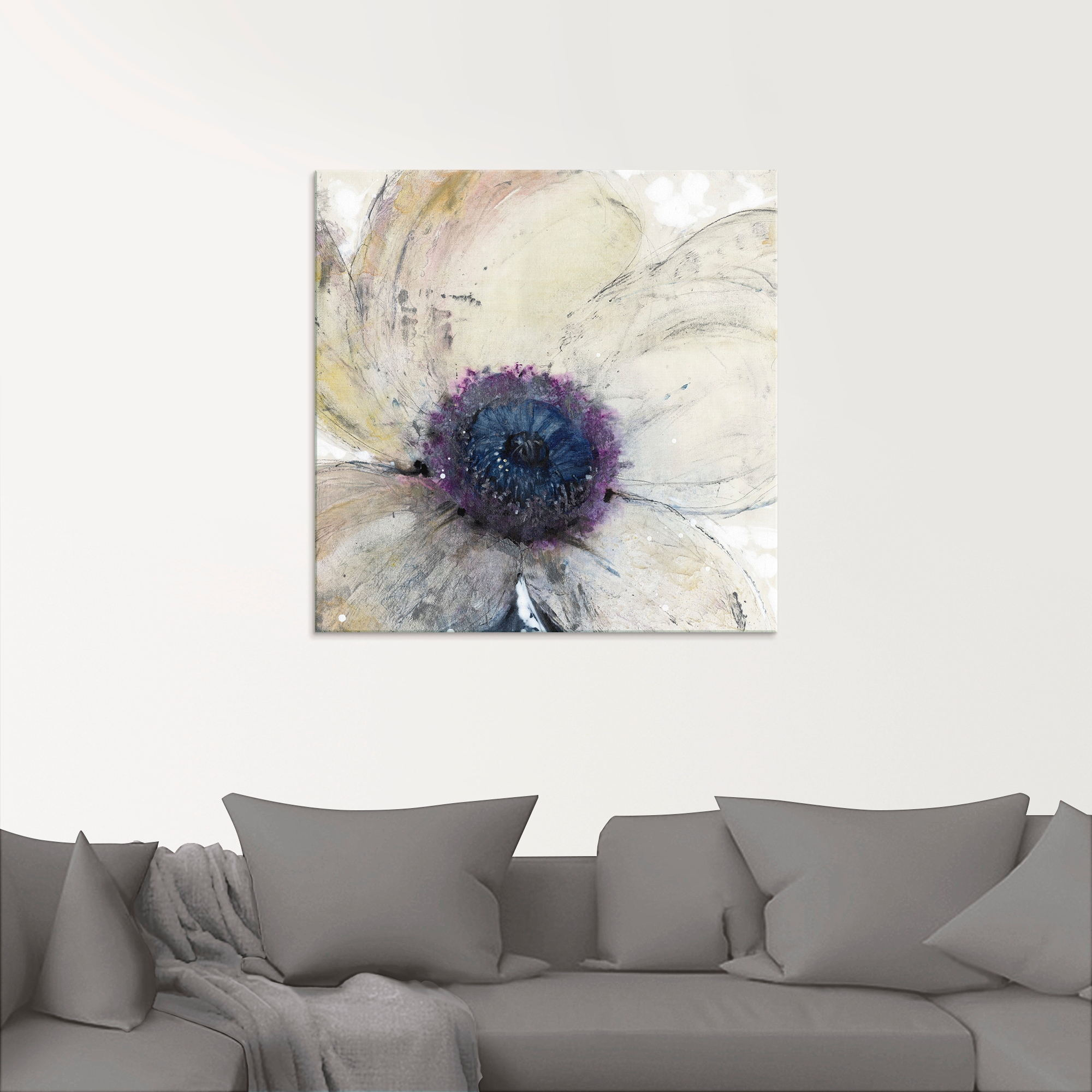 Artland Glasbild »Blumenfluss II«, Blumen, (1 St.), in verschiedenen Größen