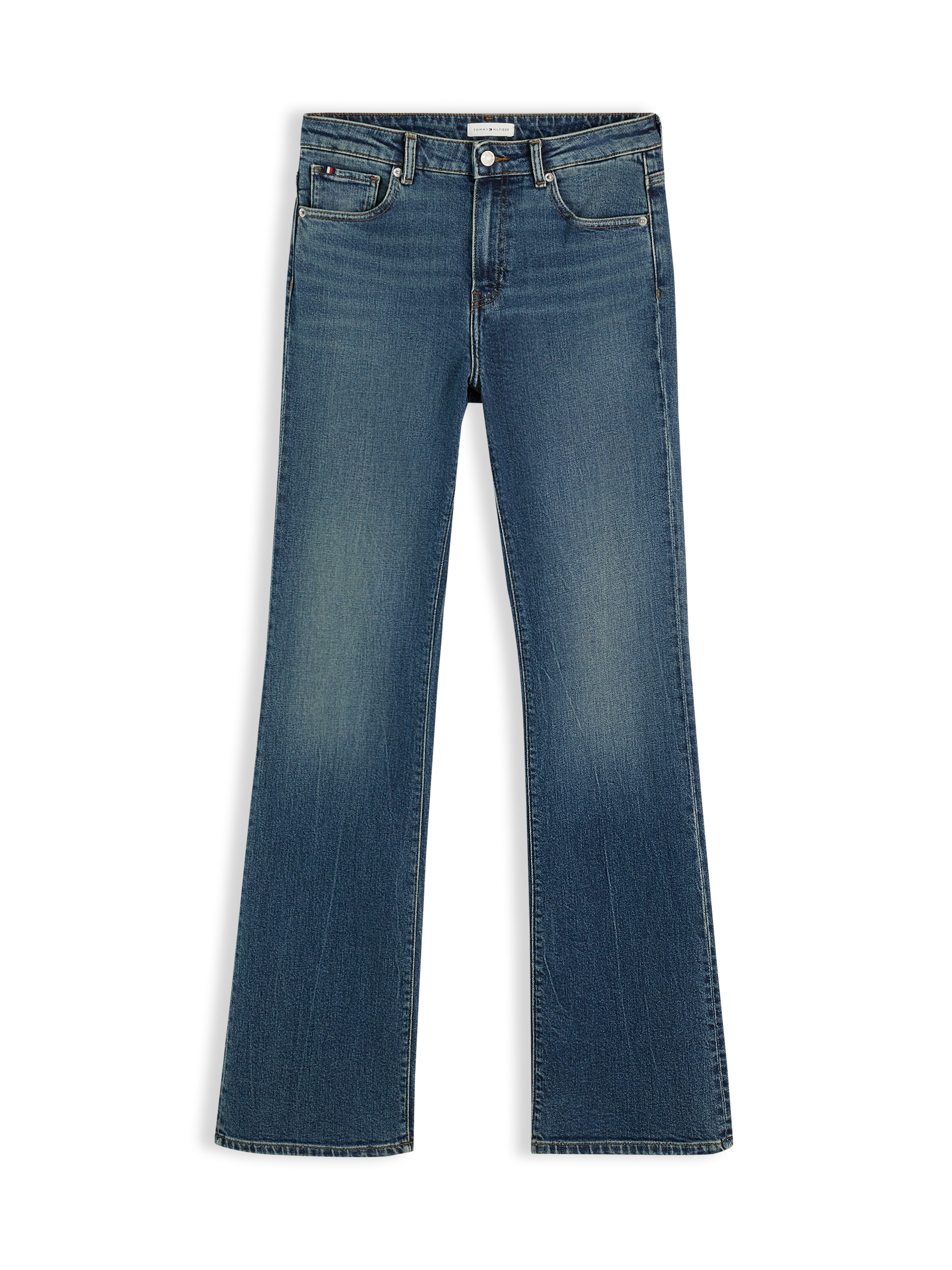 Tommy Hilfiger Bootcut-Jeans »SKYE MID RISE BOOTCUT ESSENTIAL« Baumwollmischung, mid waist