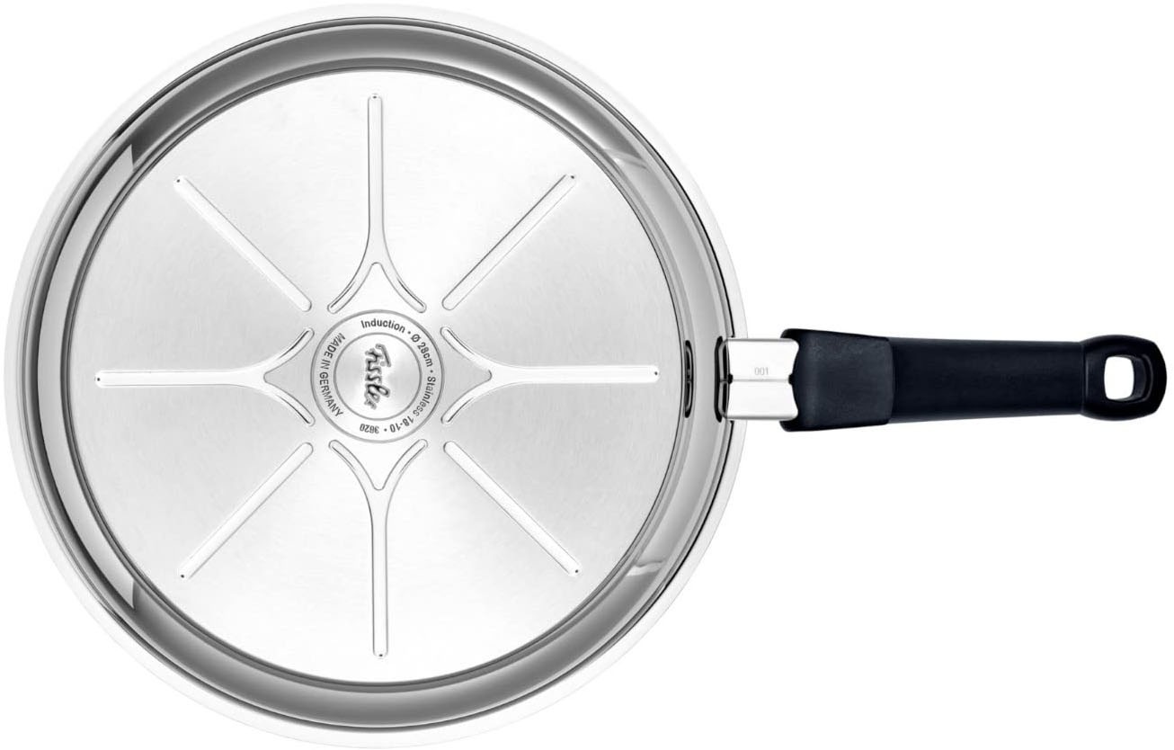 Fissler Bratpfanne »Adamant® premium Edelstahlpfanne beschichtet«, Edelstahl 18/0, (1 tlg.), induktionsgeeignet, kratzfeste Antihaft-Beschichtung, Made in Germany