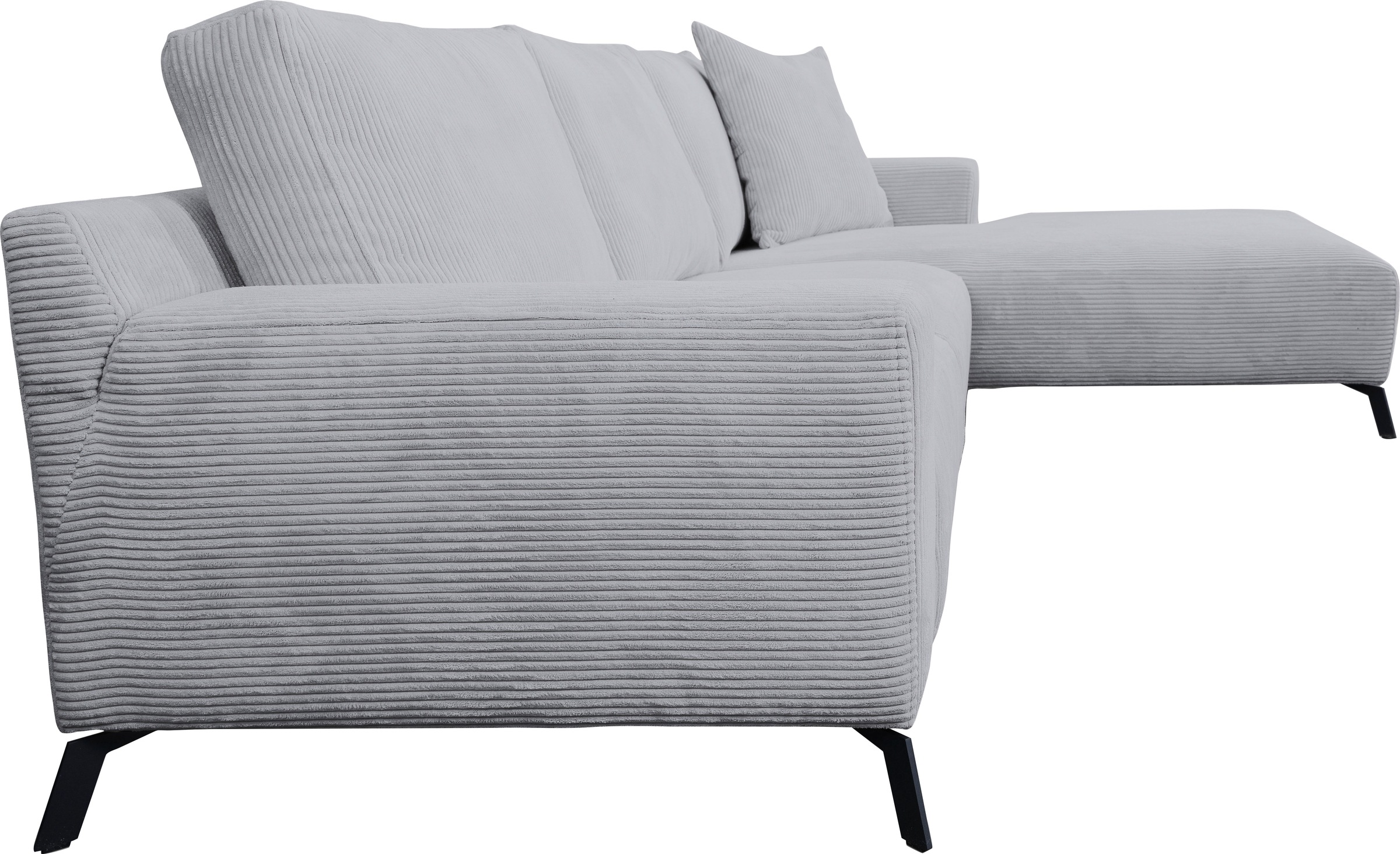 trendigem hohem | Ecksofa WERK2 & XXL Cord Design in Komfort Samtvelours mit Ecksofa BAUR »Faro«,