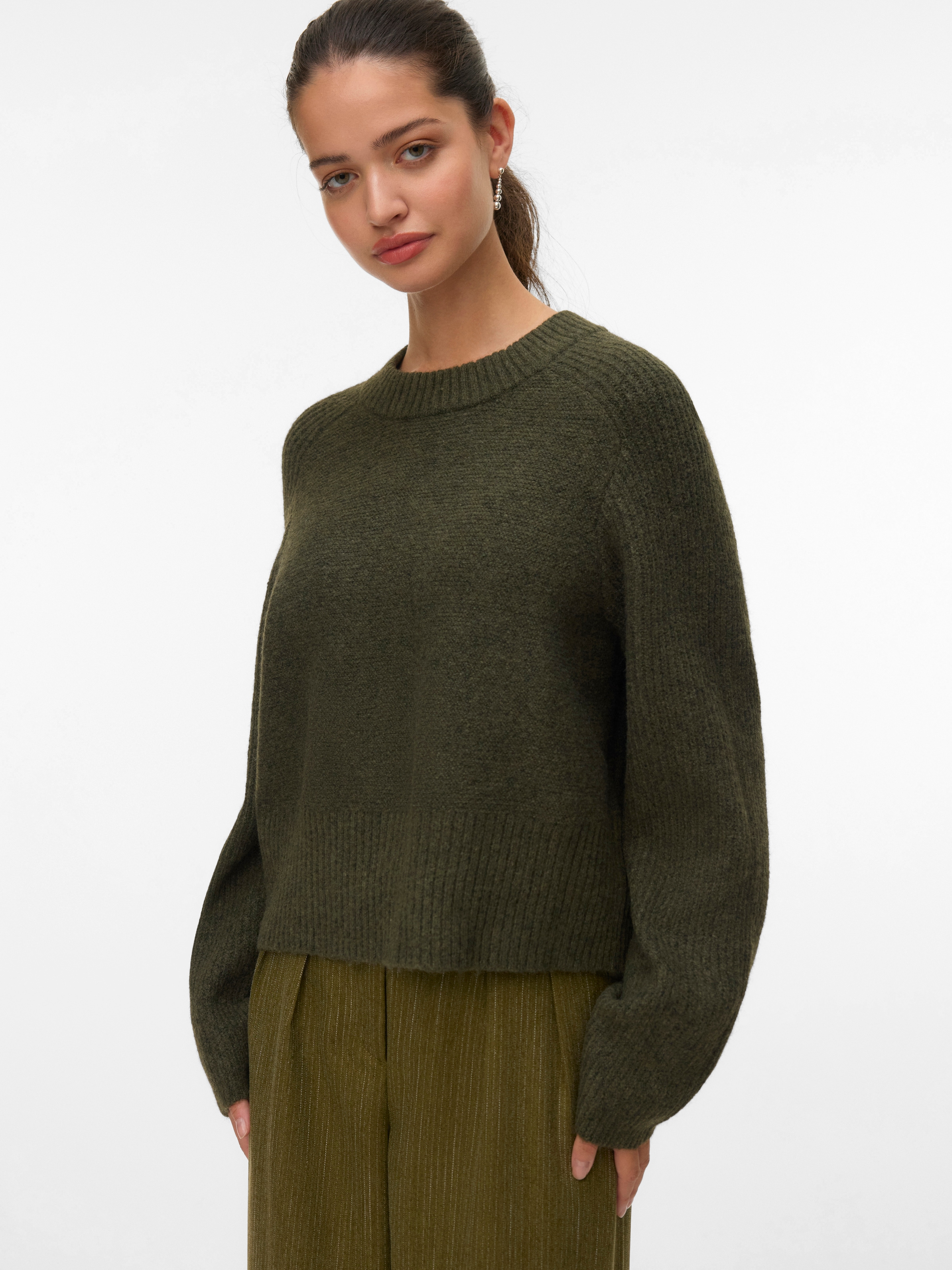 Vero Moda Strickpullover "VMBANG LS O-NECK PULLOVER BOO" günstig online kaufen