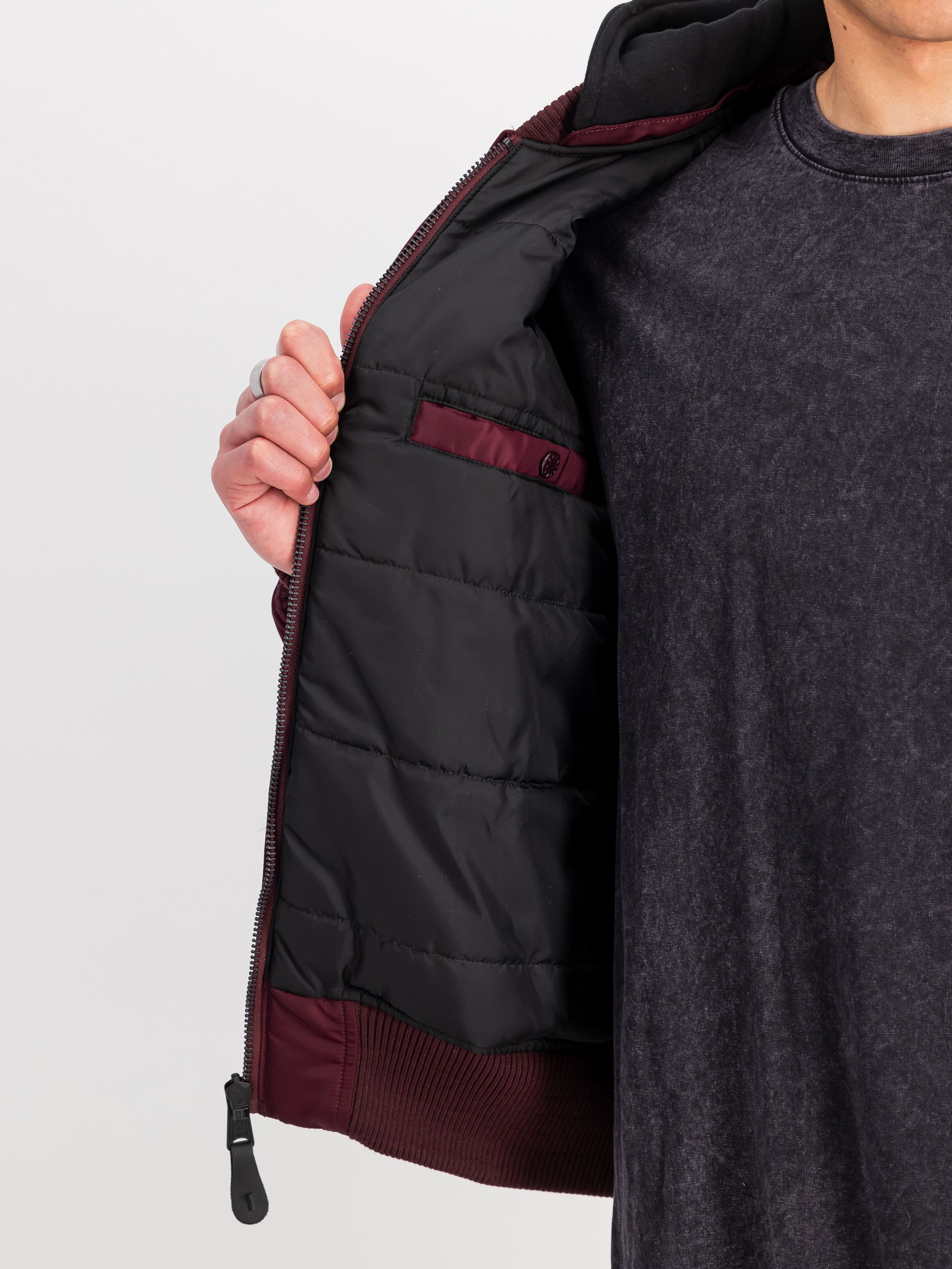 Alpha Industries Bomberjacke »MA-1 ZH Back Print«, mit Kapuze