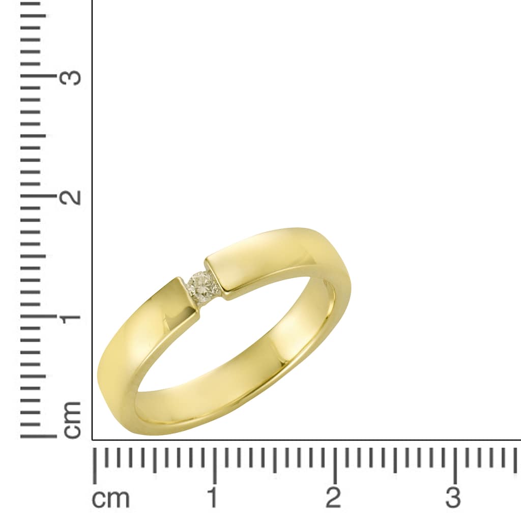 Diamonds by Ellen K. Fingerring »375 Gold Brillant 0,05ct.«