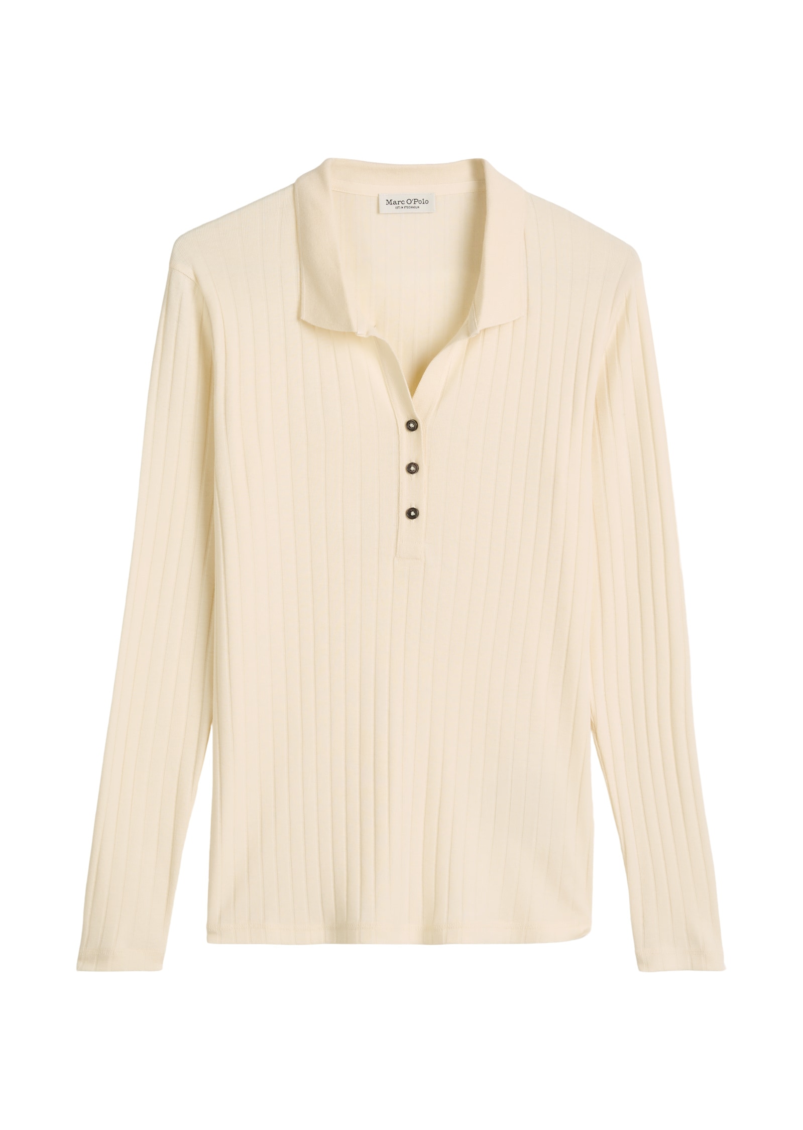 Marc O'Polo Langarm-Poloshirt »aus Organic-Cotton-Modal-Mix«