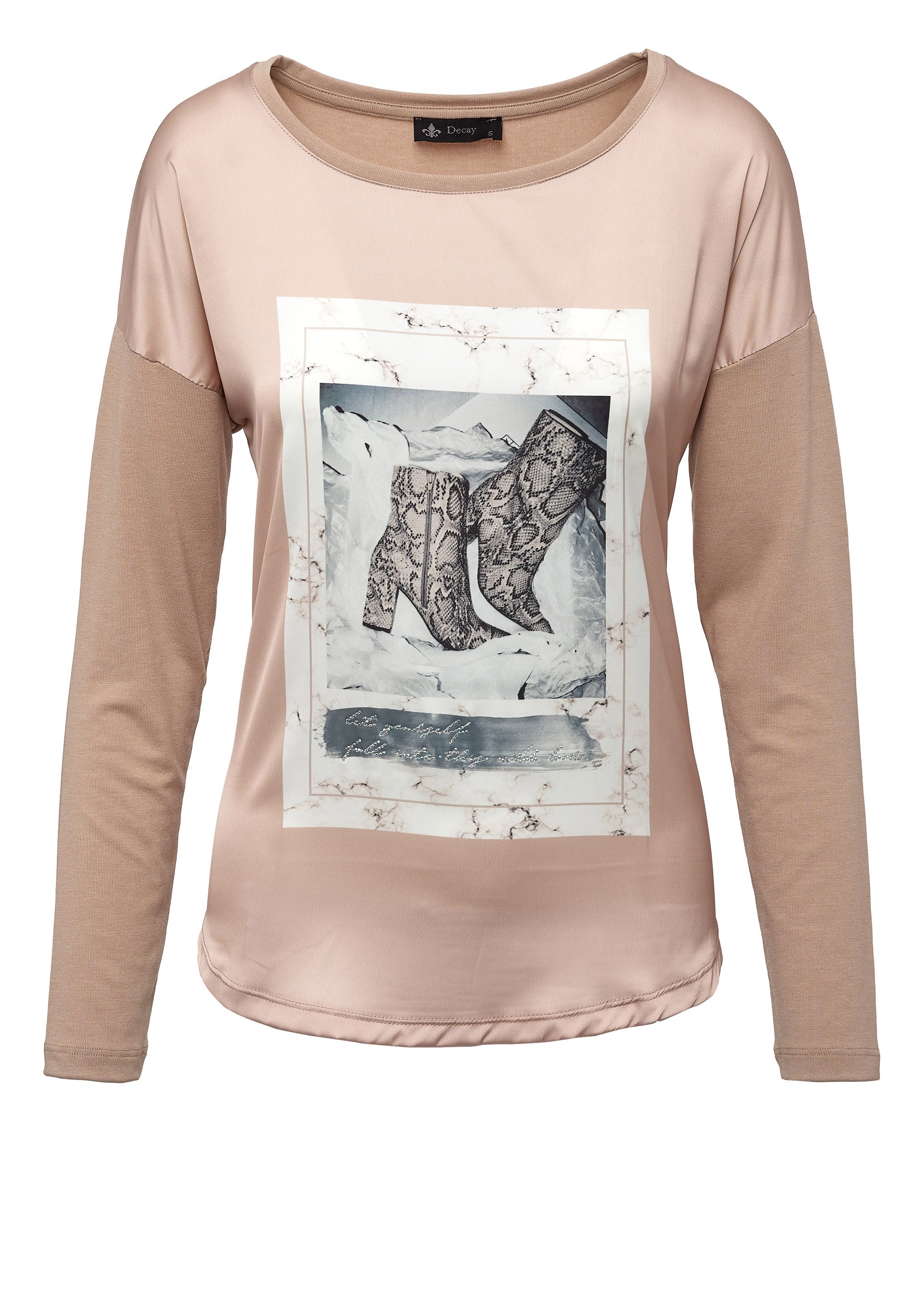 online mit Frontprint Decay trendigem Langarmshirt, BAUR | bestellen