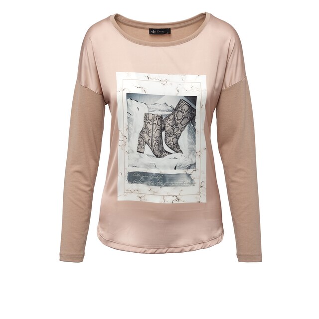 BAUR Langarmshirt, trendigem mit bestellen | online Frontprint Decay