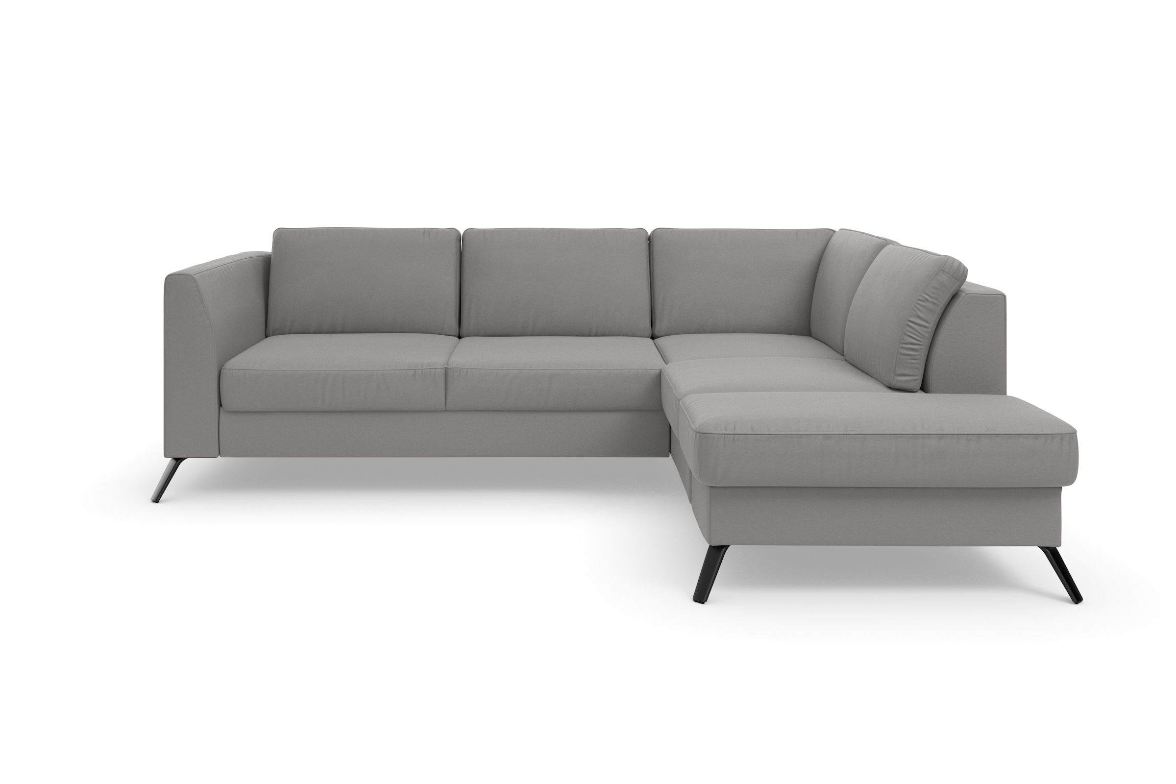 sit&more Ecksofa »Olsen L-Form«, inklusive Sitztiefenverstellung, wahlweise mit Bettfunktion, 15cm hoch