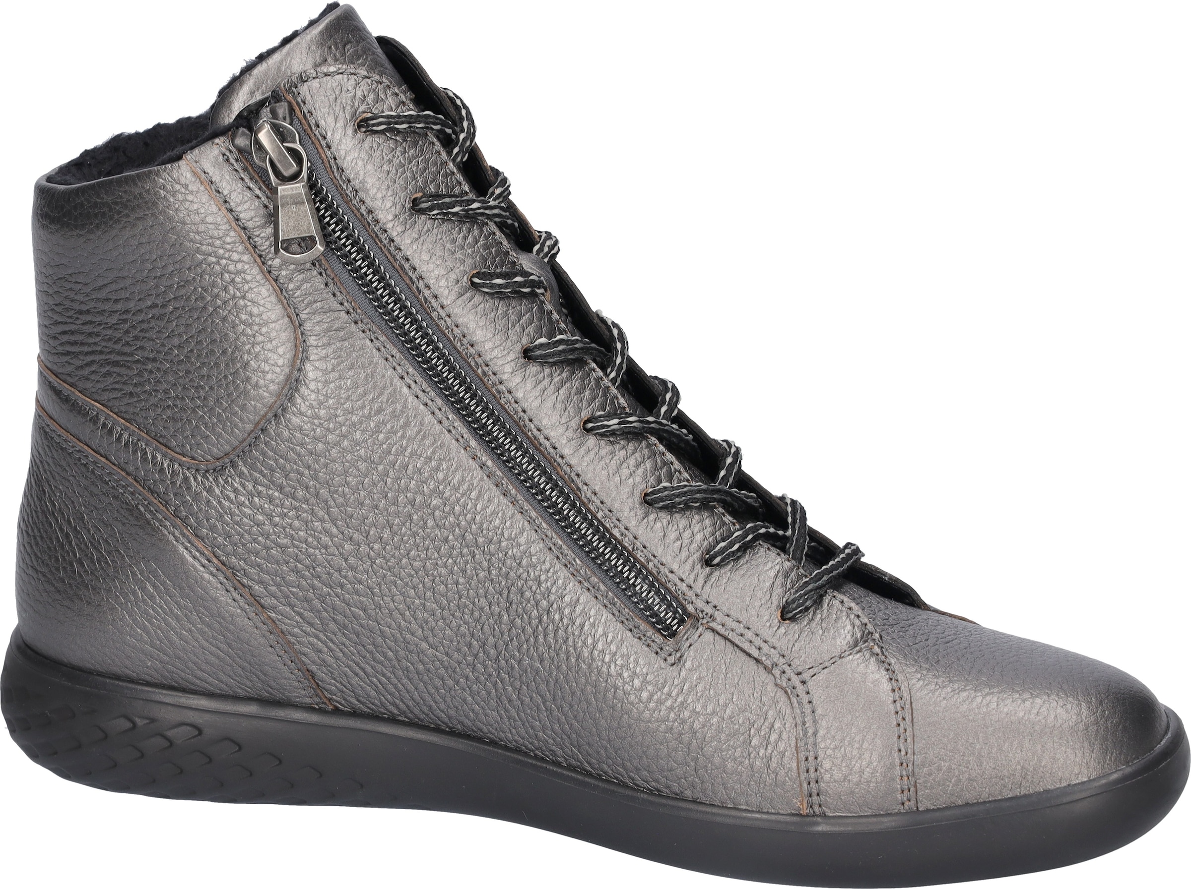 Waldläufer Sneakerboots »H-CLOE«, Schnürboots, Bequemschuh, Reißverschlüsse, in Komfortweite H