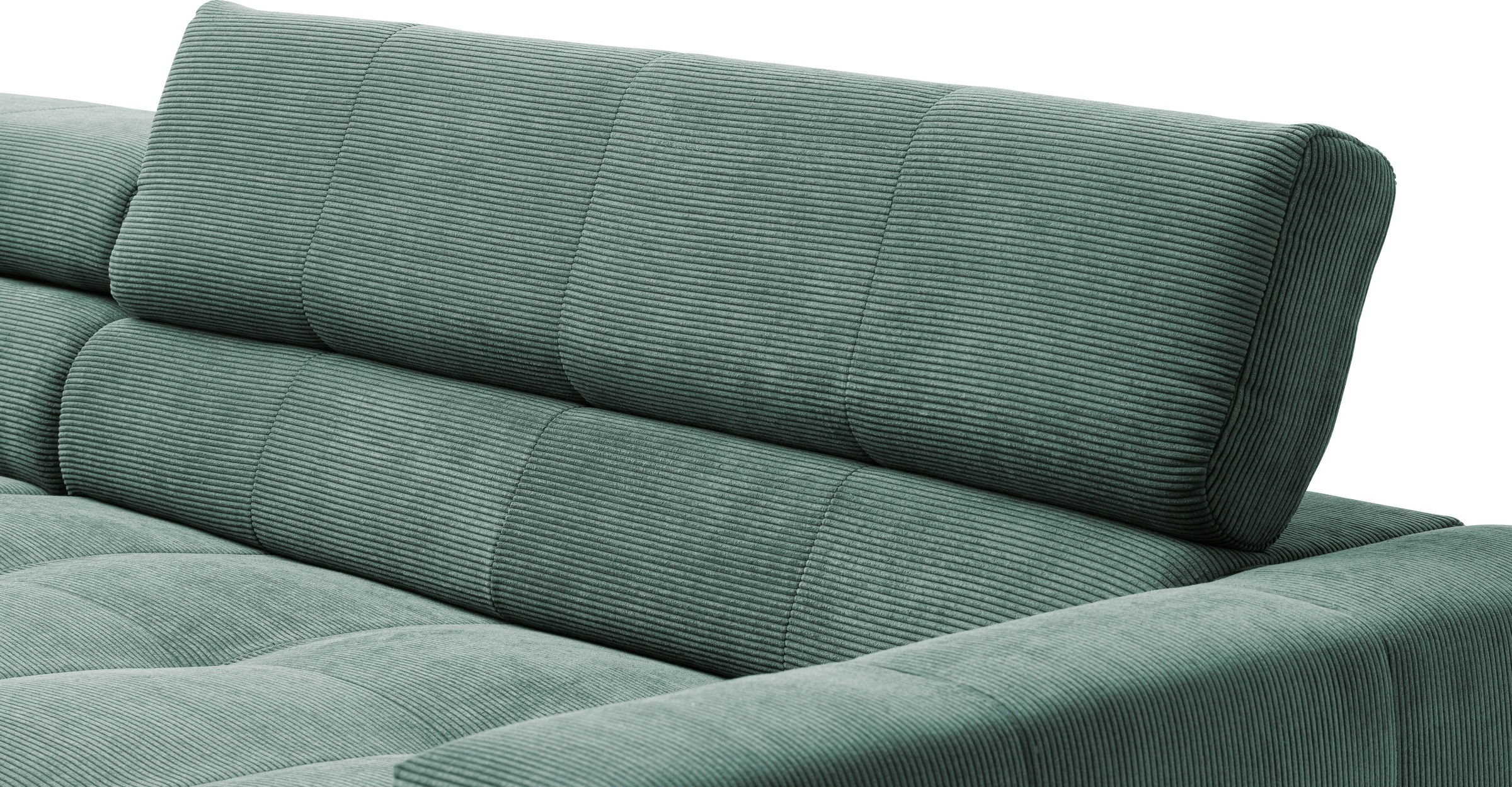 Places of Style Ecksofa »Cleveland, L-Form, incl. Kopfteilverstellung, Breite 276 cm«, wahlweise elektrischer Sitzvorzug