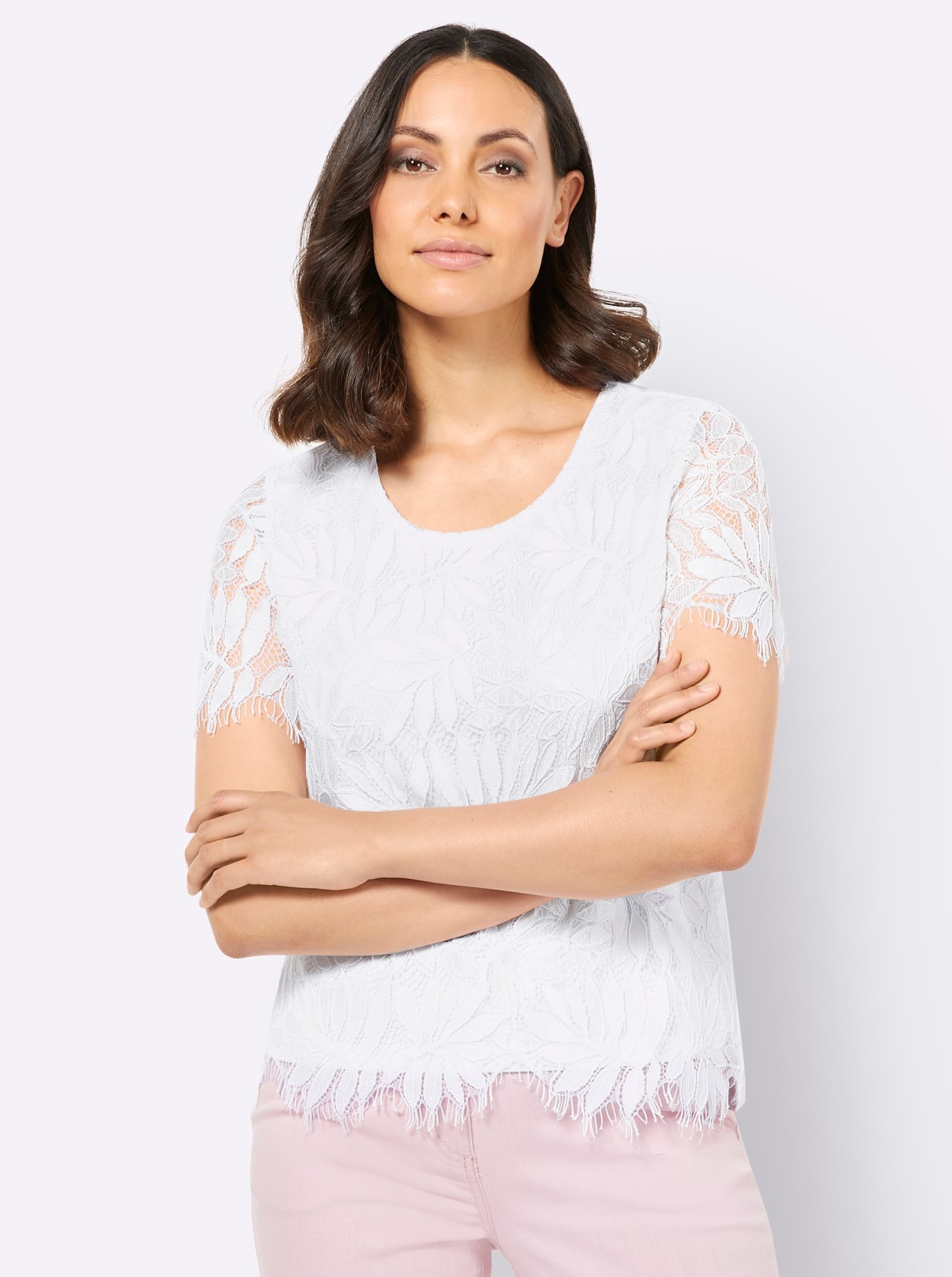 creation L Spitzenshirt "Shirt" 1 Stk. tlg. günstig online kaufen
