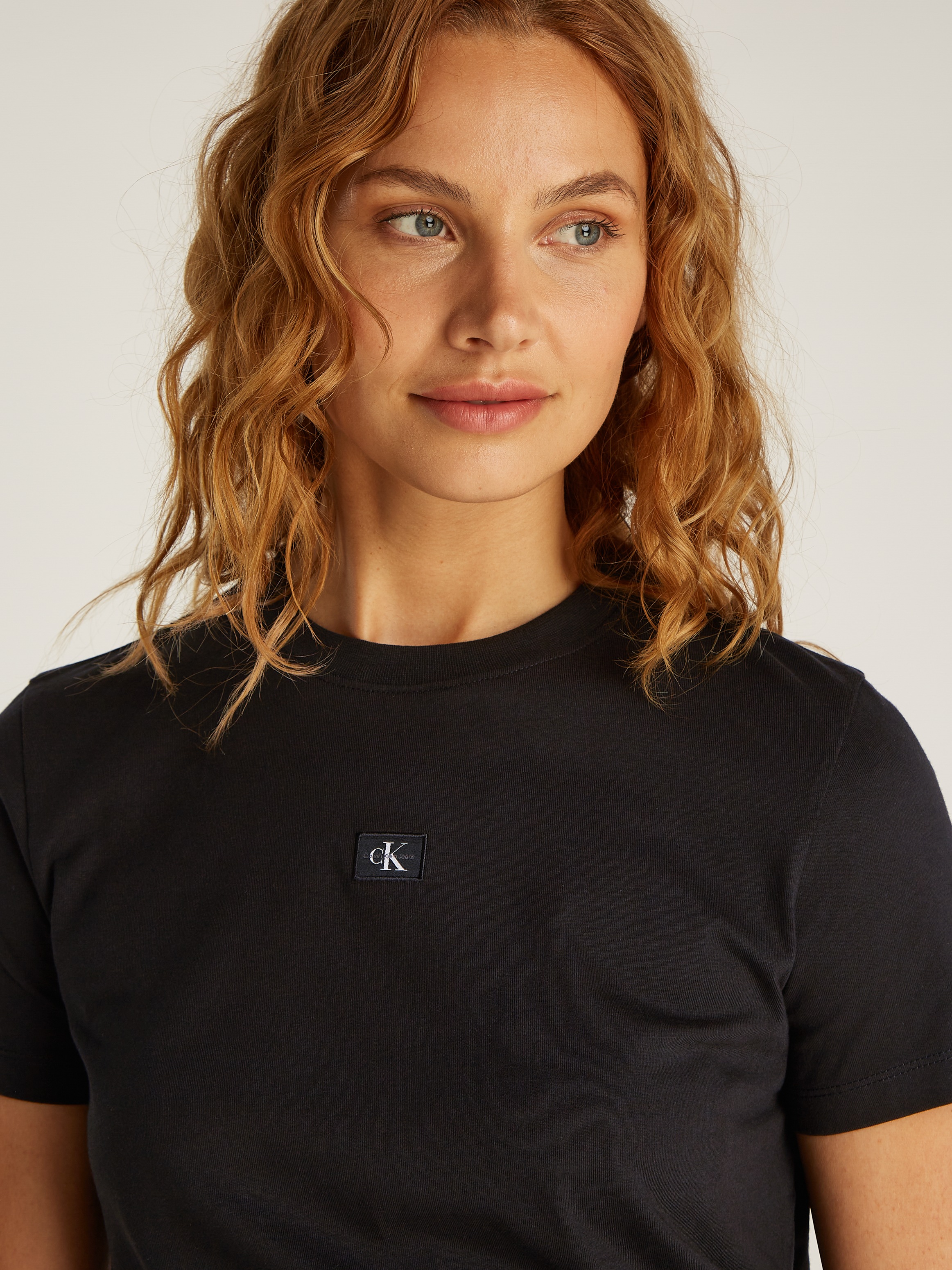 Calvin Klein Jeans T-Shirt "WOVEN LABEL REGULAR TEE", mit Logo günstig online kaufen