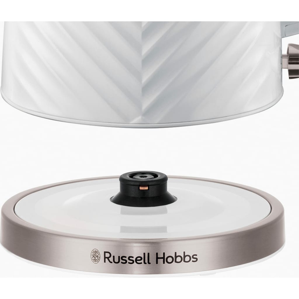 RUSSELL HOBBS Wasserkocher »Groove 26381-70, weiß, 1,7 l, 2.400 Watt, herausnehmbarer Kalkfilter«, 1,7 l, 2400 W