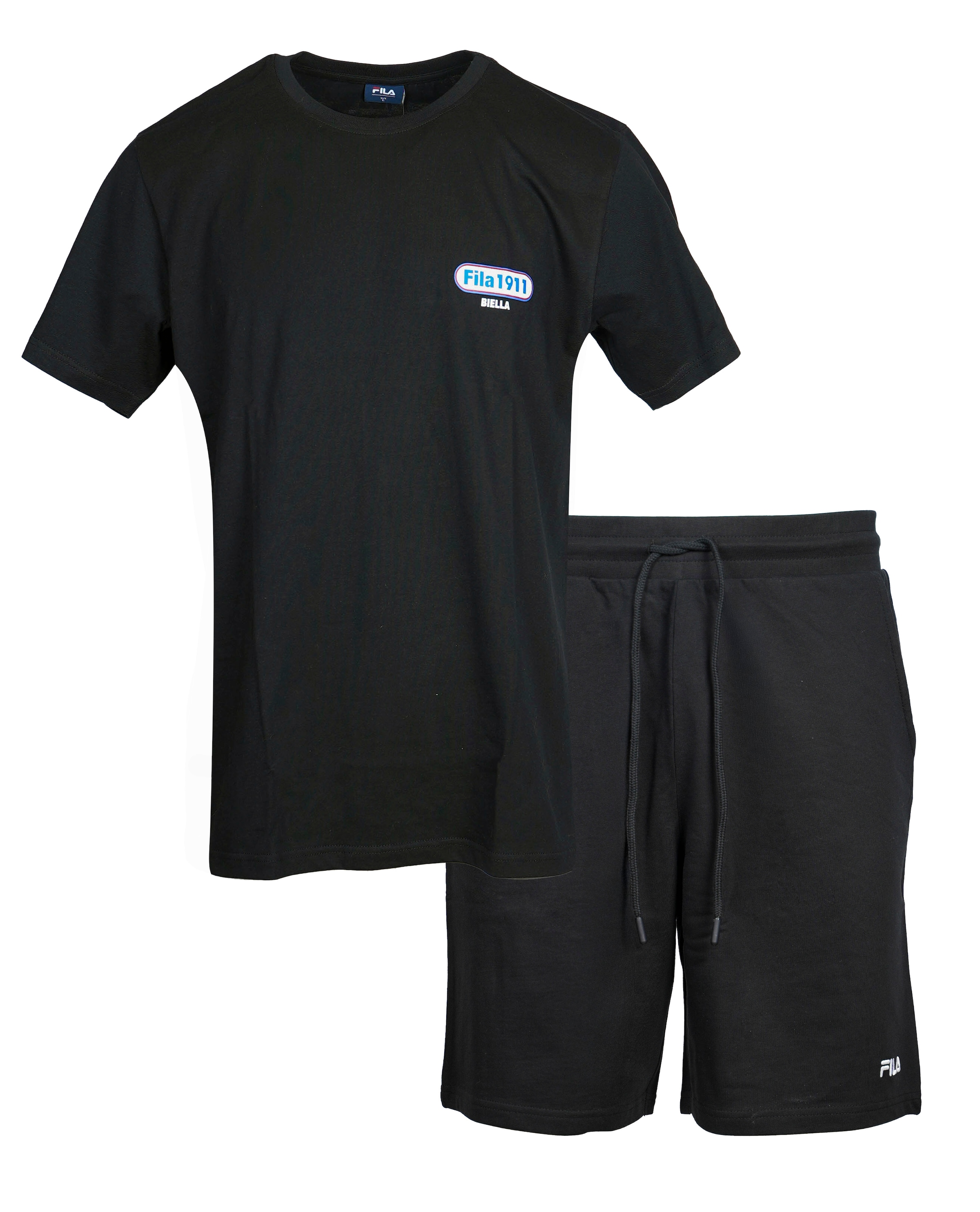 Fila Pyjama, (Set, 2 tlg.), mit schlichtem Logo-Stitching