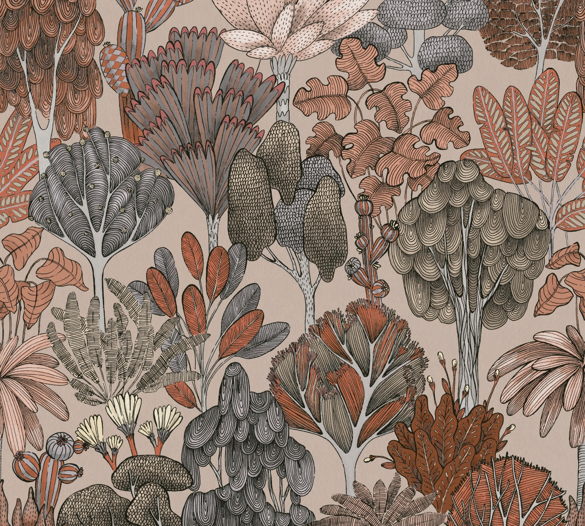 Architects Paper Vliestapete "Floral Impression" Wald botanisch floral glatt Blumentapete Tapete Dschungel Tapeten Wohnzimmer Schlafzimmer Küche