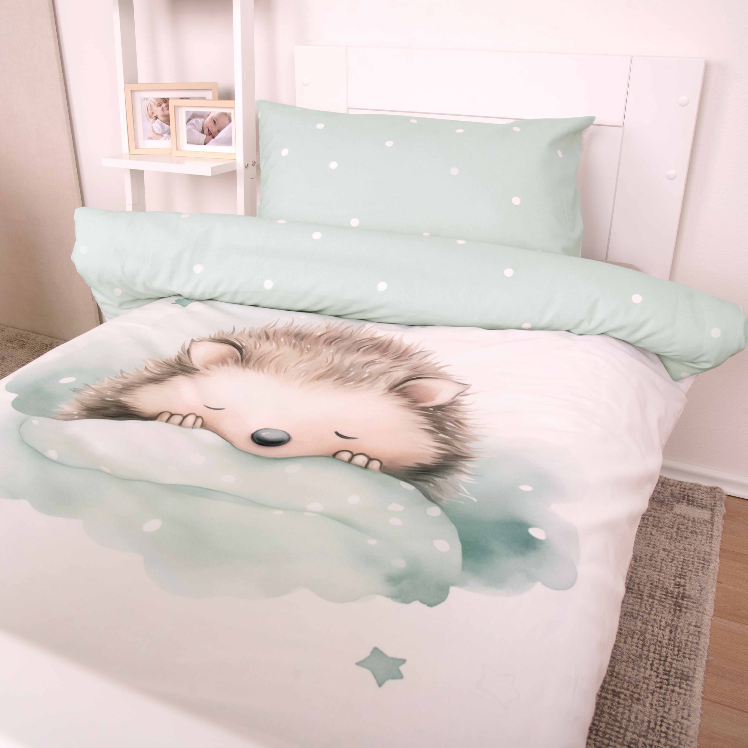 Baby Best Babybettwäsche "babybest Kleiner Igel" 2 Stk. Wendebettwäsche günstig online kaufen
