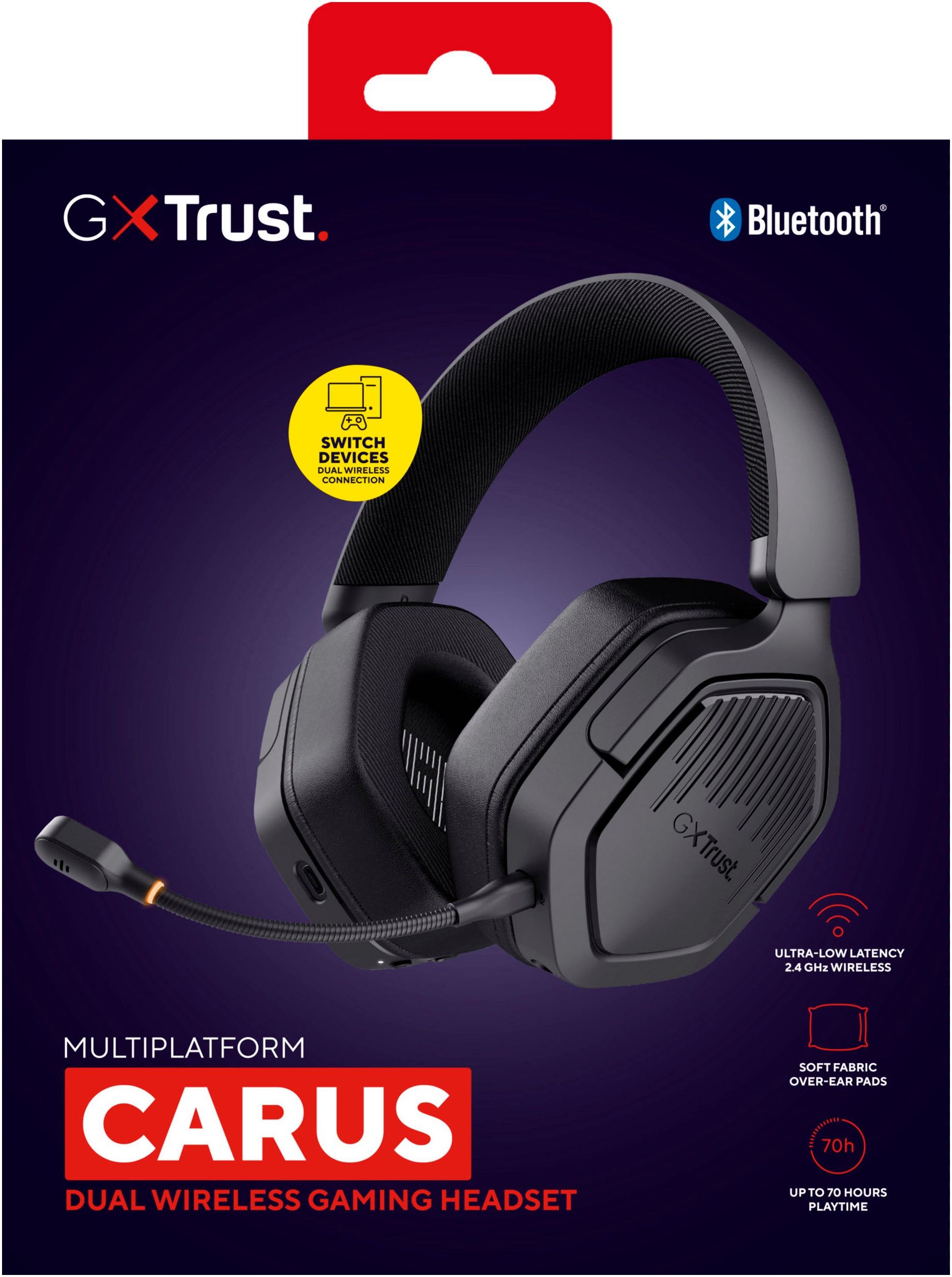 Trust Gaming-Headset »GXT 493 Carus«, Bluetooth