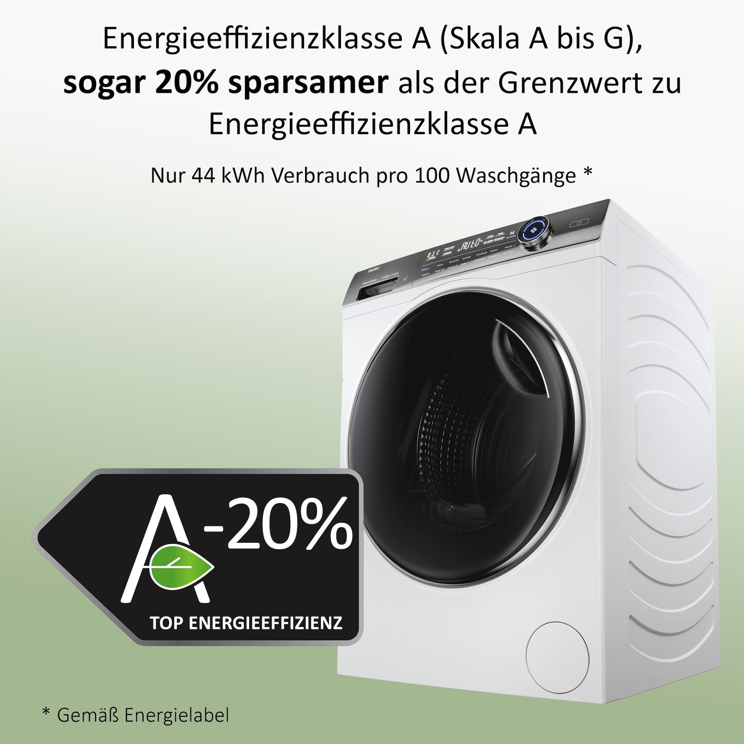 Haier Waschmaschine I-PRO SERIE 7 PLUS »HW120-B14979EU1«, 12 kg, 1400 U/min, XXL-Trommel: Für weniger einzelne Waschladungen