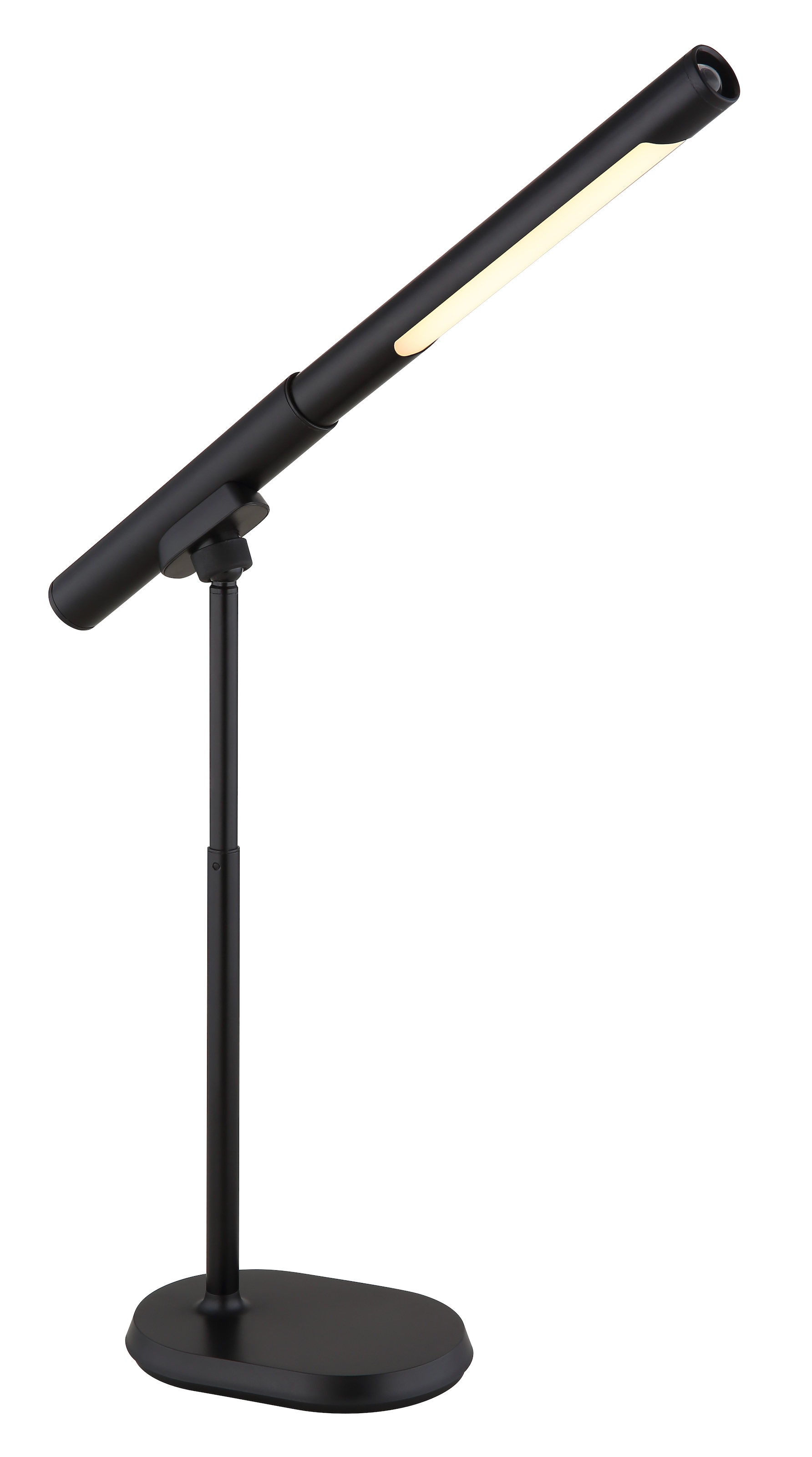 GLOBO LIGHTING LED Tischleuchte »MILAN«, Leuchtmittel LED-Modul | LED fest integriert, Tischlampe/Arbeitszimmer/Bürotischleuchte/Taschenlampe/schwarz