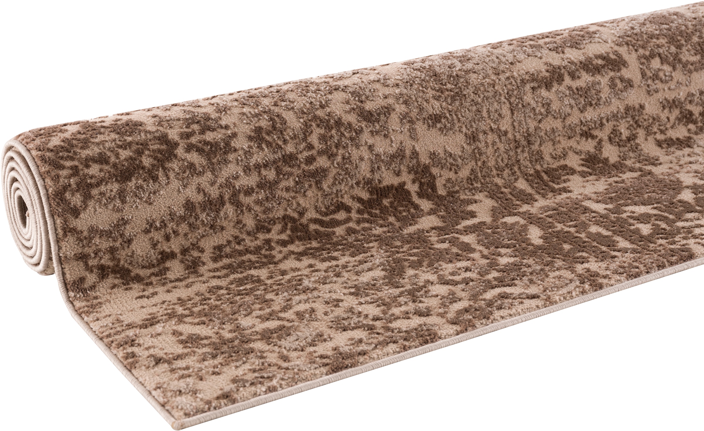 Home affaire Teppich »Dilani«, rechteckig, Vintage, dezenter Glanz, Hoch-Tief-Struktur, Schrumpf Carving-Effekt
