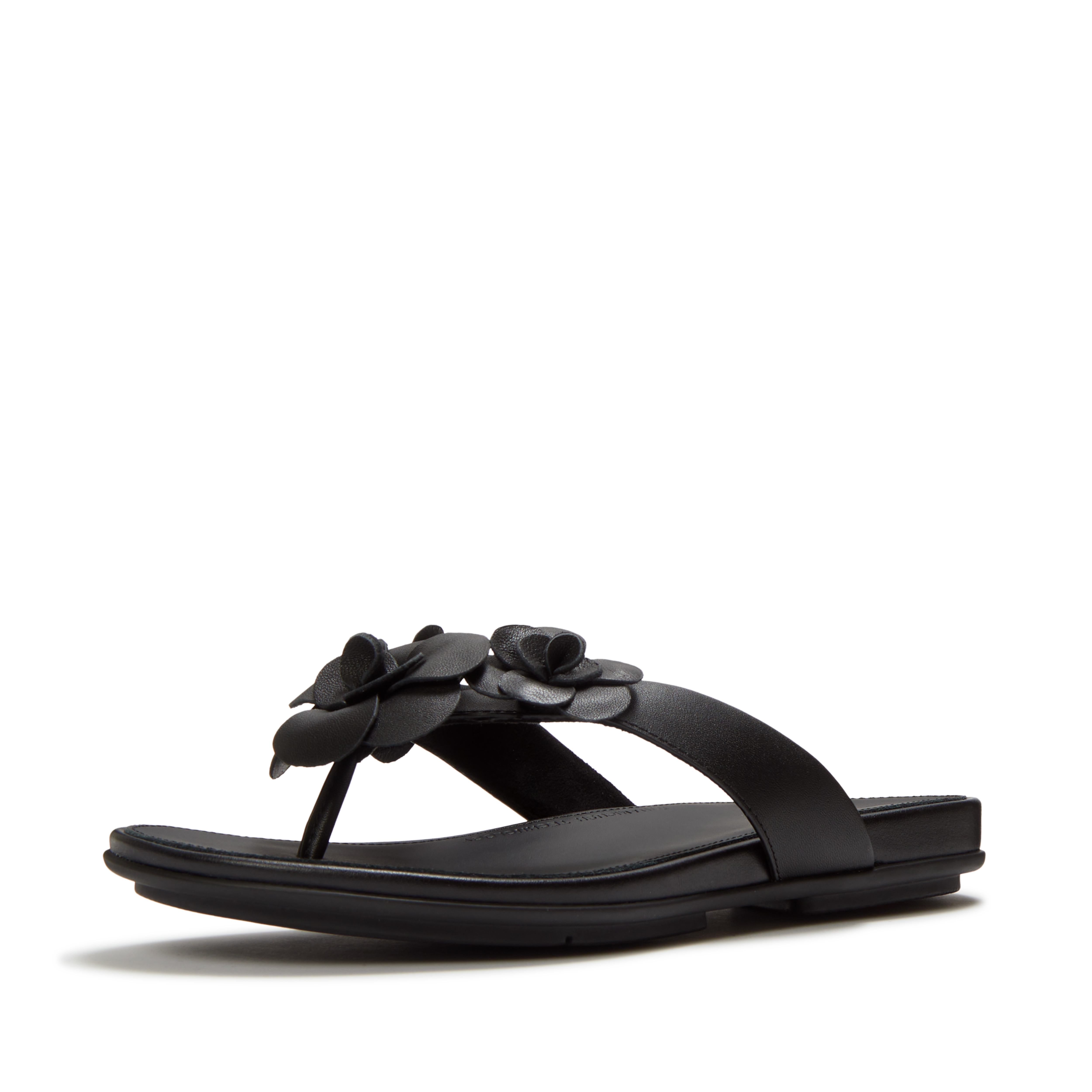 Fitflop Dianette "GRACIE FLOWER LEATHER FLIP-FLOPS" Zehentrenner, Sommerschuh mit auffälliger Blüte