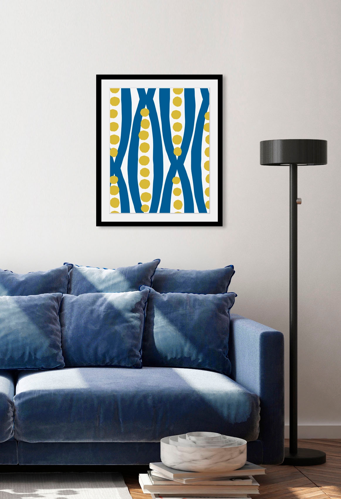 queence Bild "Newsha" Abstrakt Figuren Gemälde Kunst 1 Stk. tlg. HD Premium Poster-Druck inkl. Holzrahmen