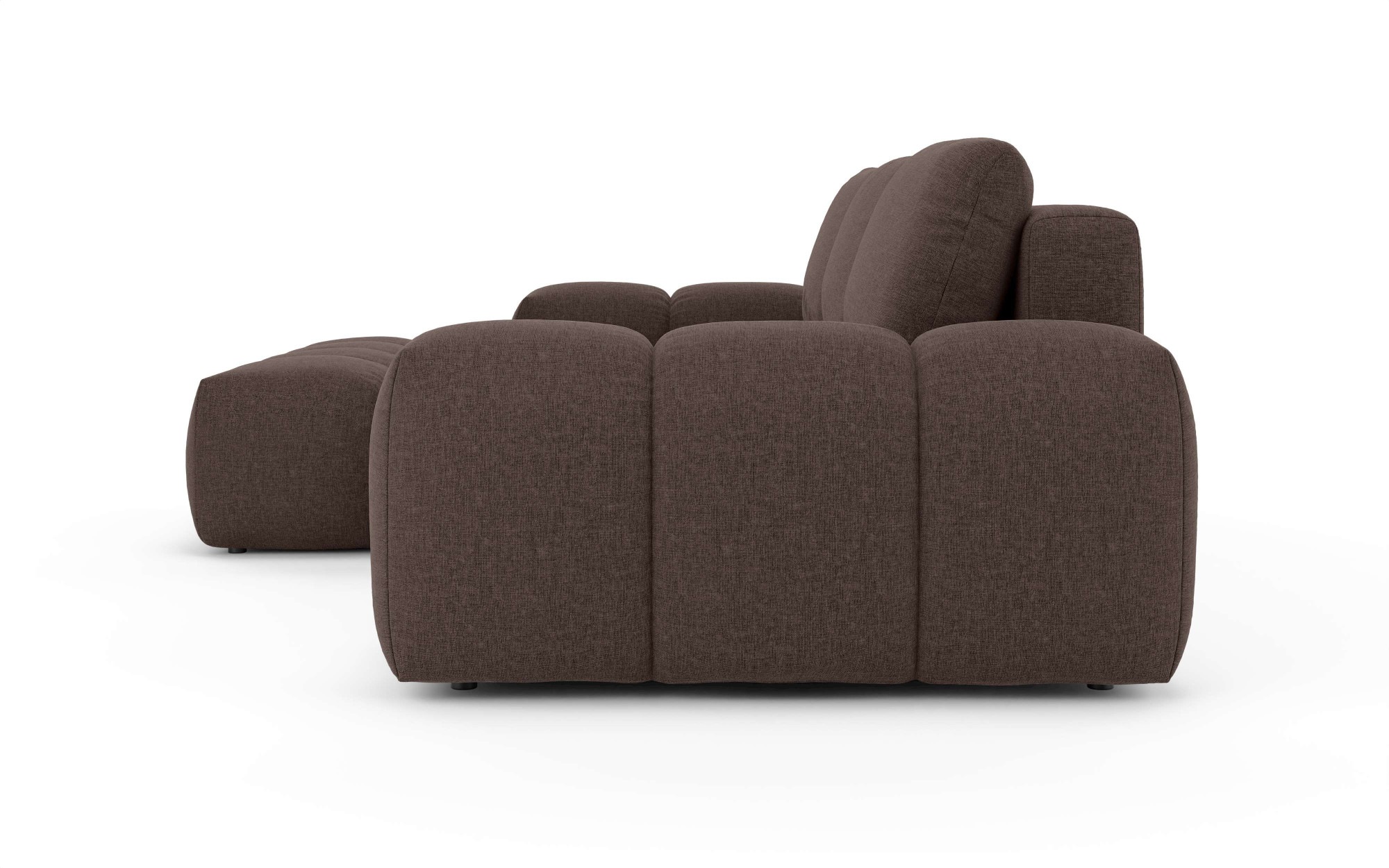 INOSIGN Ecksofa »AZITA klein optionale Schlafsofa mit Bettkasten, B/T/H: 270/166,5/84cm«, L-Form mit Wellenunterfederung, Bubble-Optik