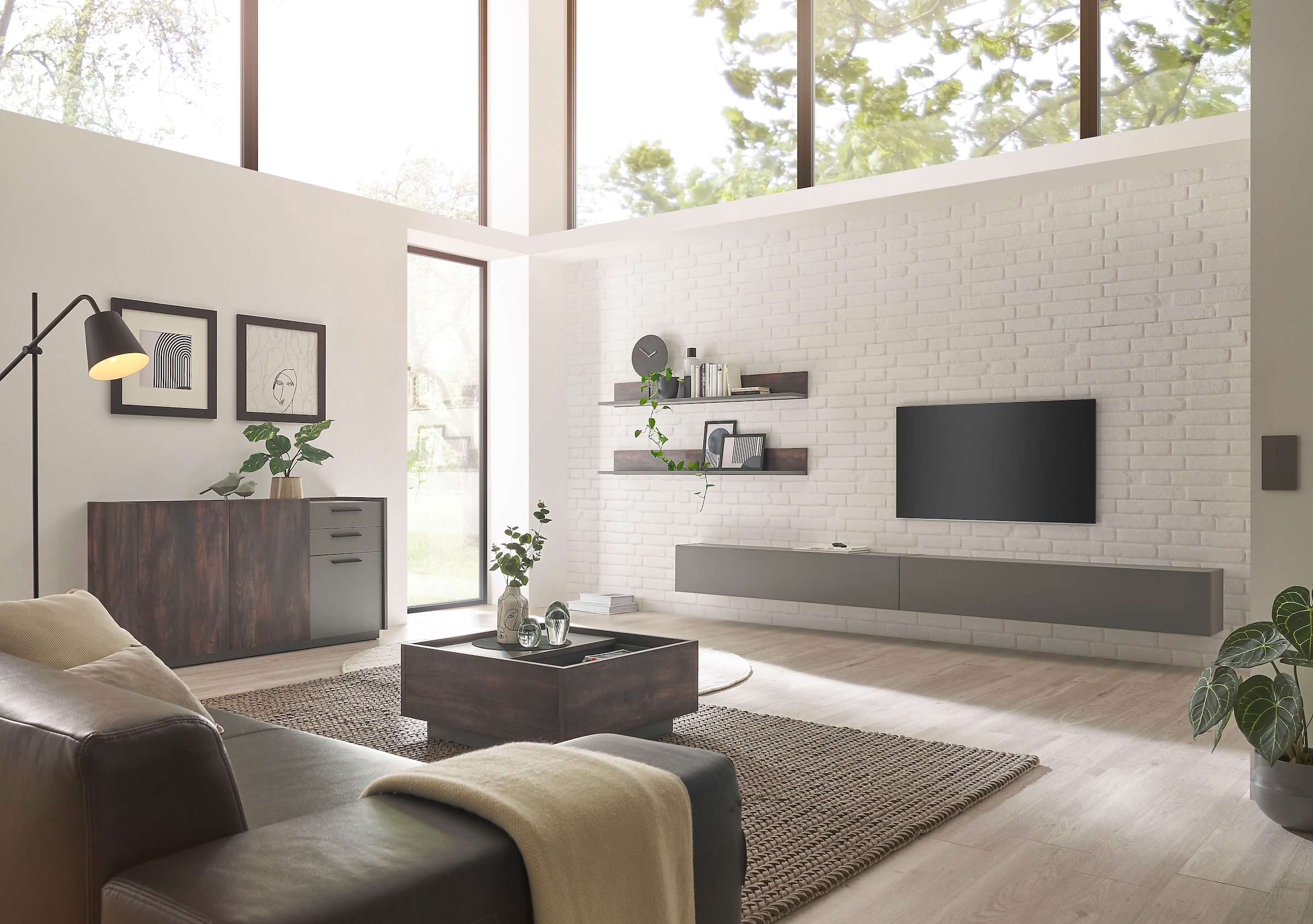 INOSIGN Schrank-Set »LARGO«, (Set, 4 St.), Klappen mit Push to open-Funktion