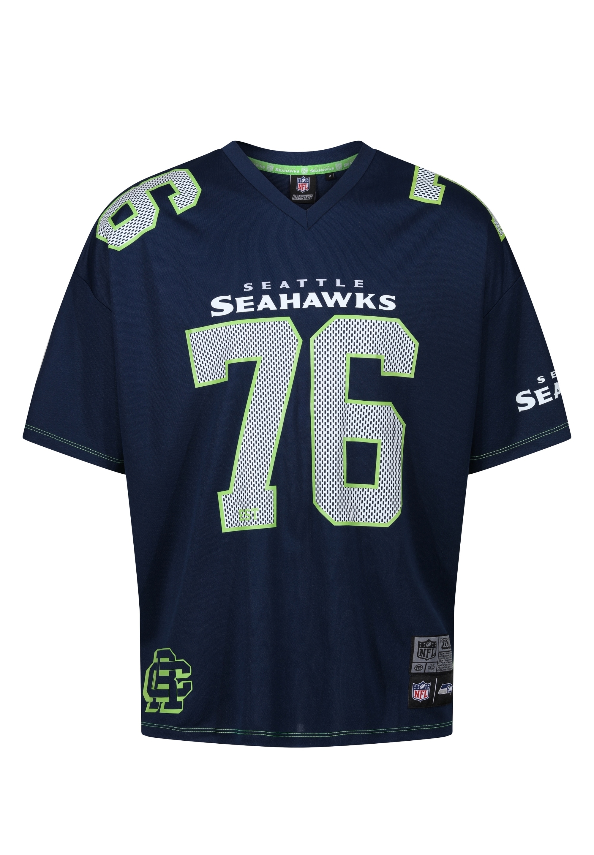 Recovered T-Shirt "NFL Seahawks Est 76 Oversized" 1 Stk. tlg. mit coolen Pr günstig online kaufen