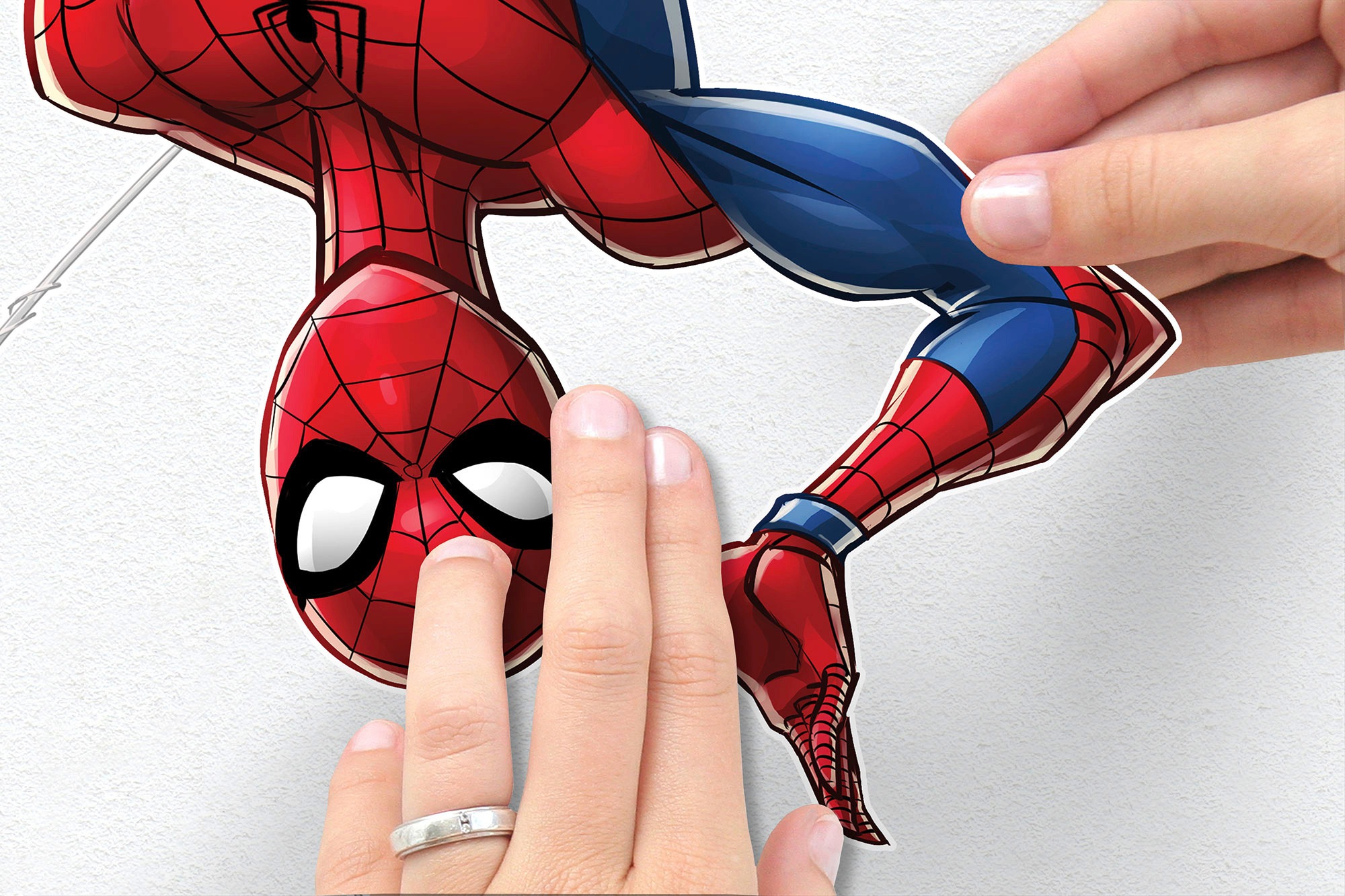 Thumbnail - Komar Wandtattoo "Spider-Man Web Head - Größe 100 x 70 cm" selbstklebend, Wandsticker, Kinderzimmer